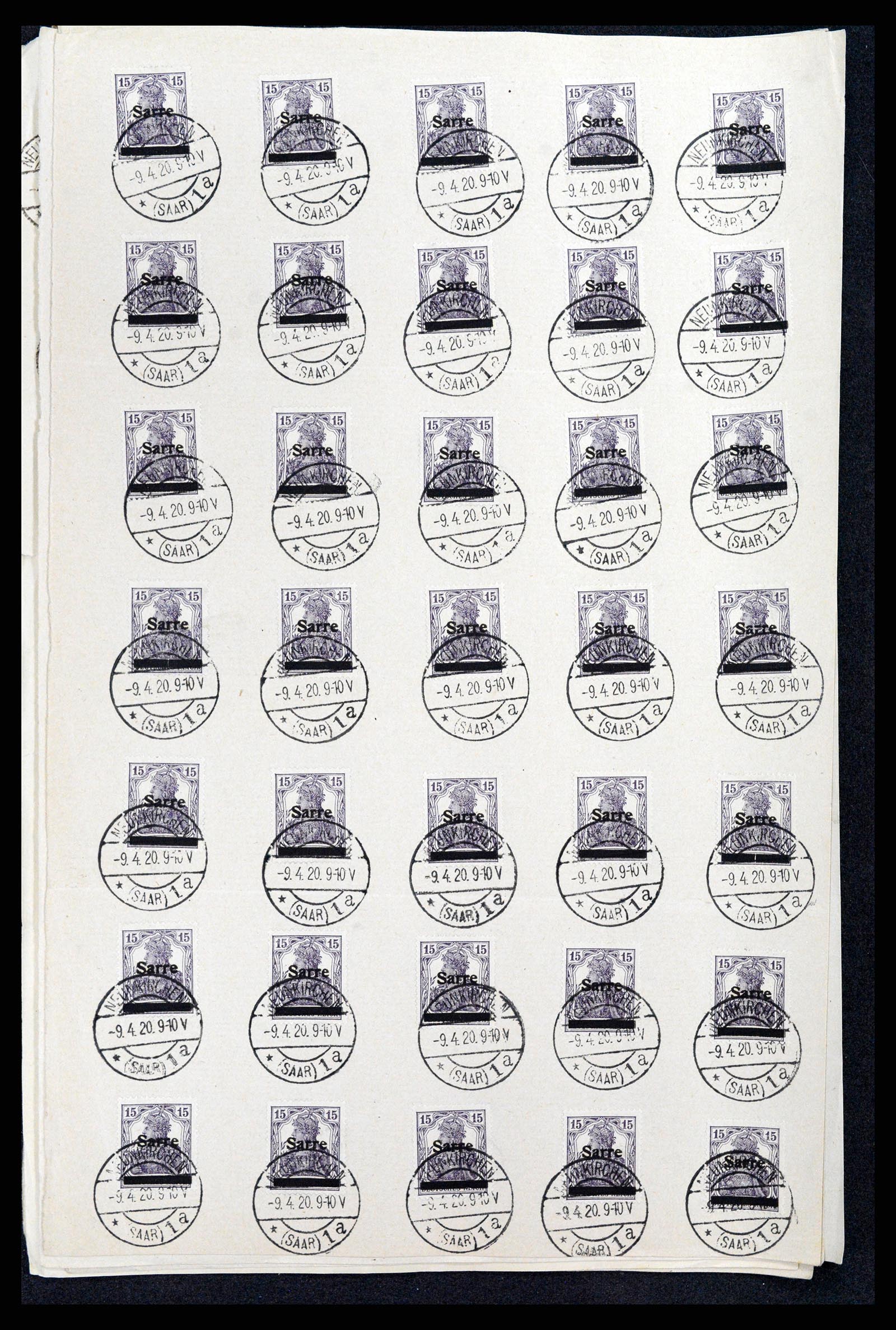 37573 046 - Postzegelverzameling 37573 Saar 1920.