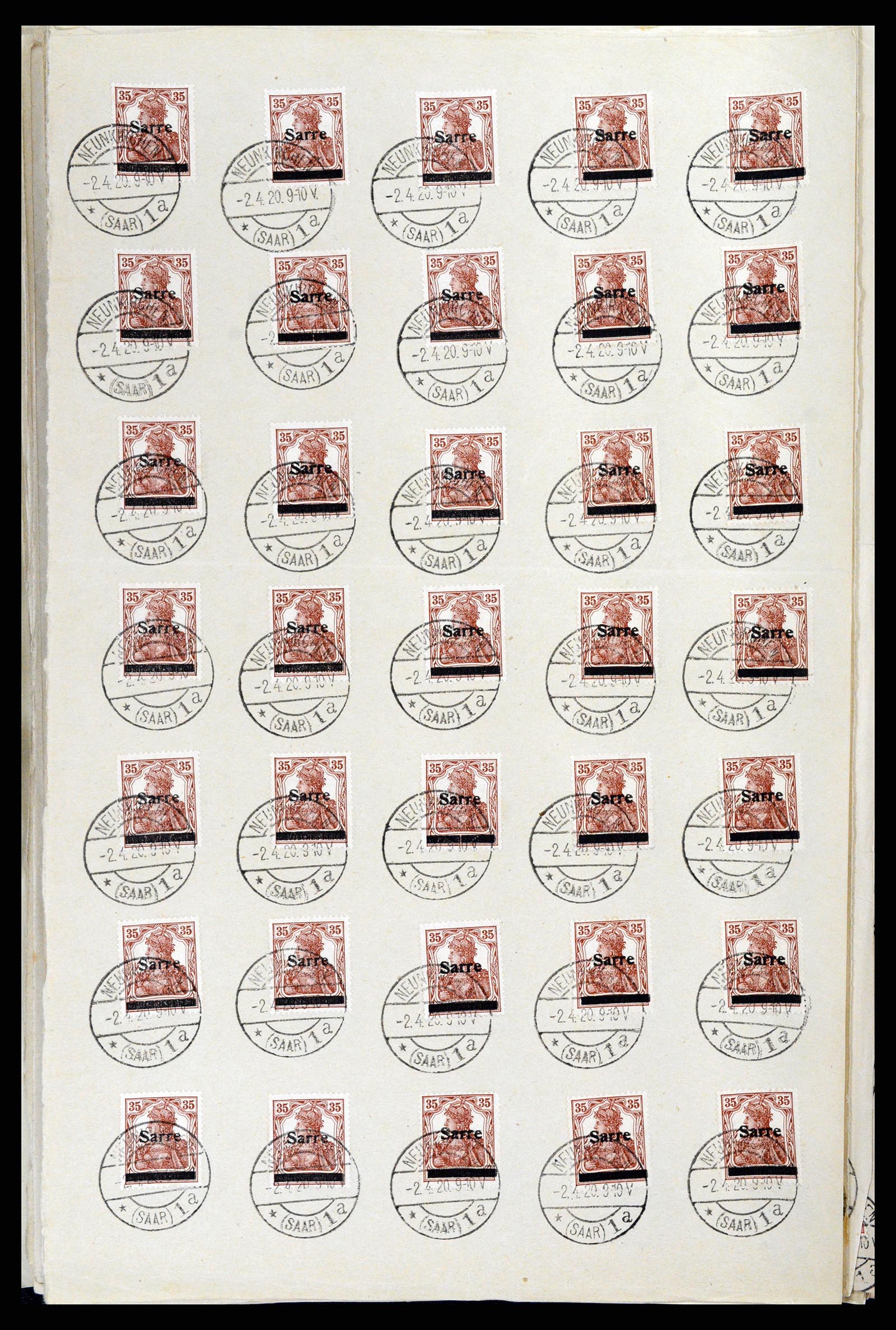 37573 059 - Postzegelverzameling 37573 Saar 1920.