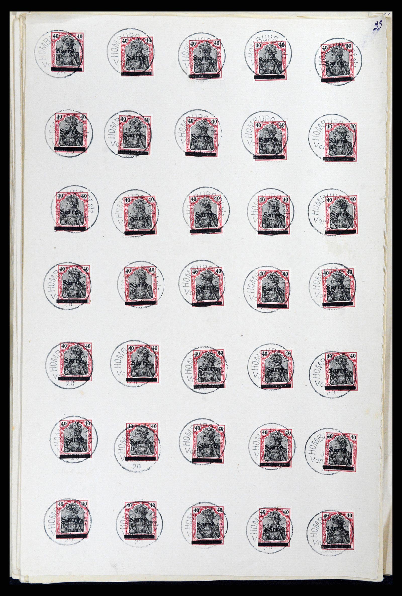 37573 087 - Postzegelverzameling 37573 Saar 1920.