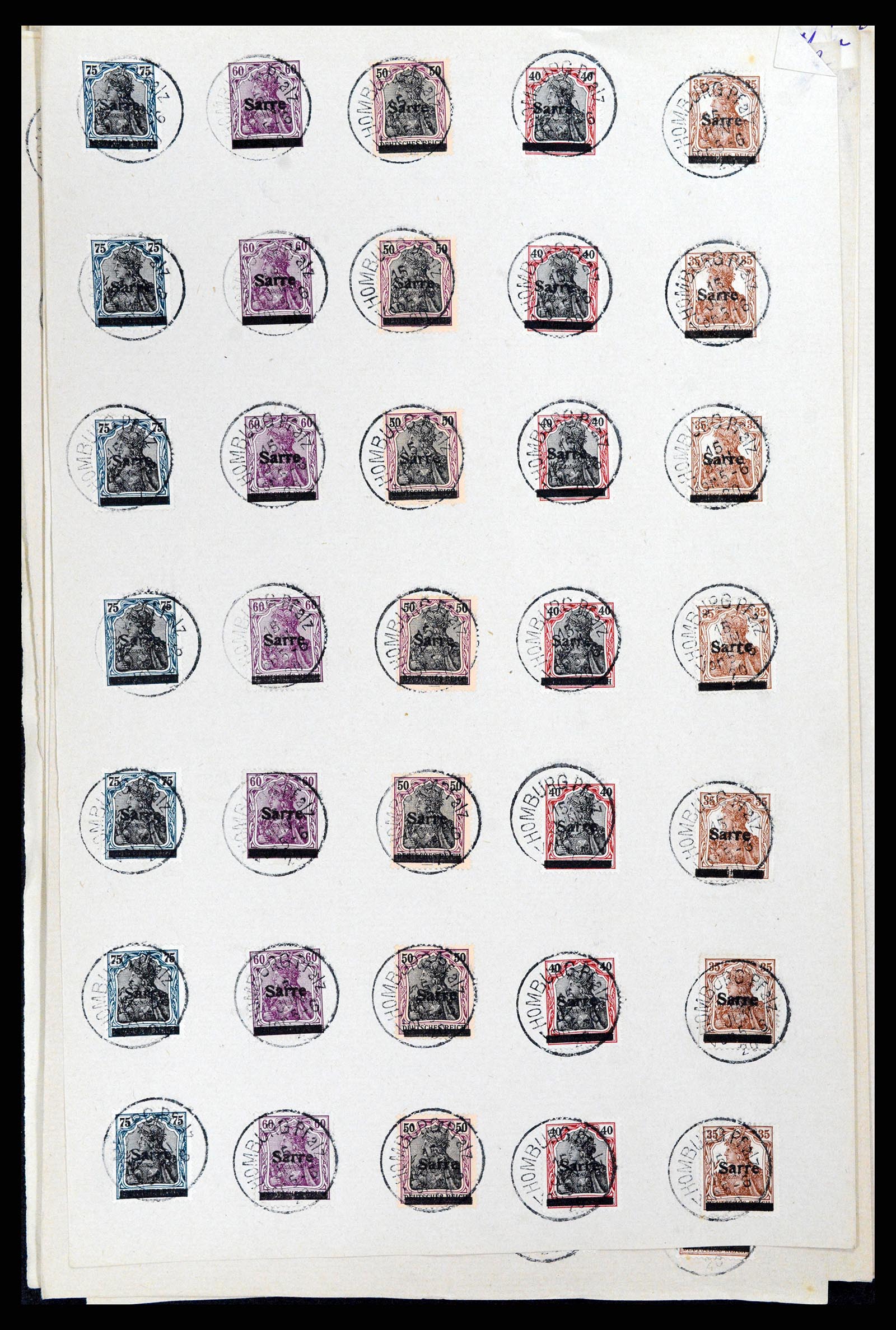 37573 112 - Postzegelverzameling 37573 Saar 1920.