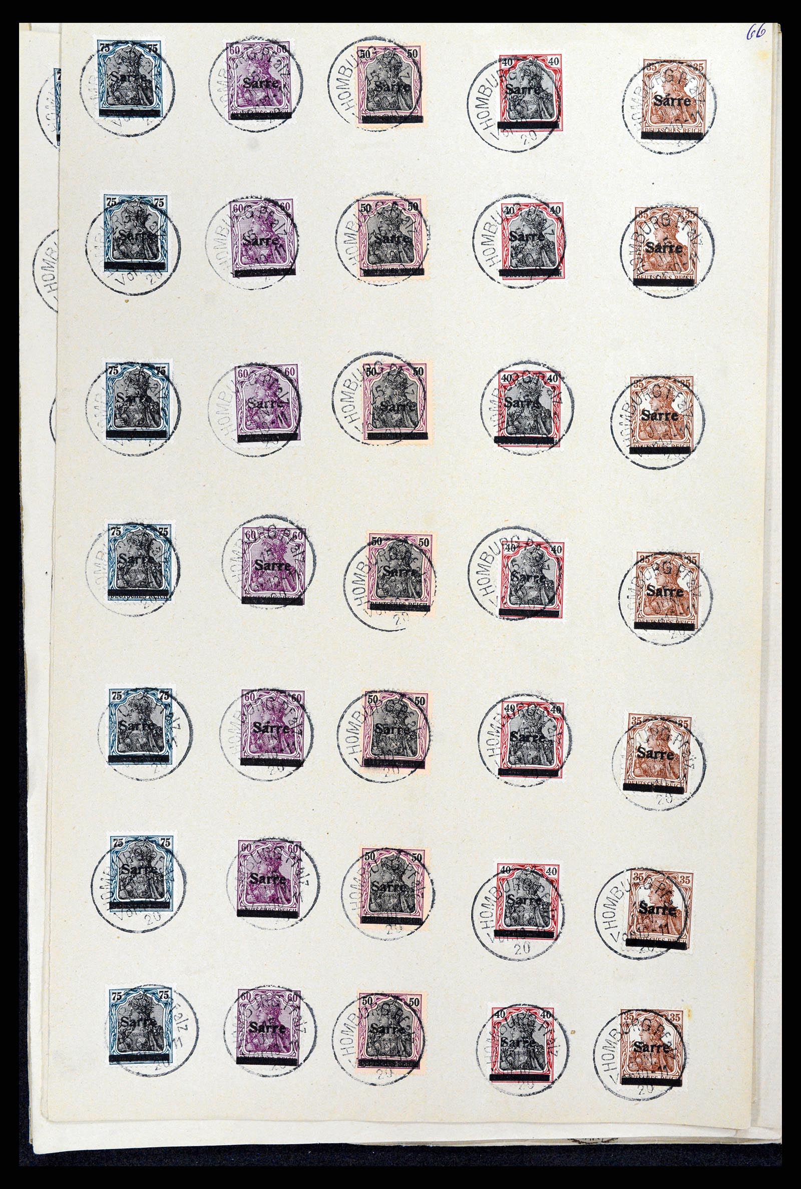 37573 120 - Postzegelverzameling 37573 Saar 1920.