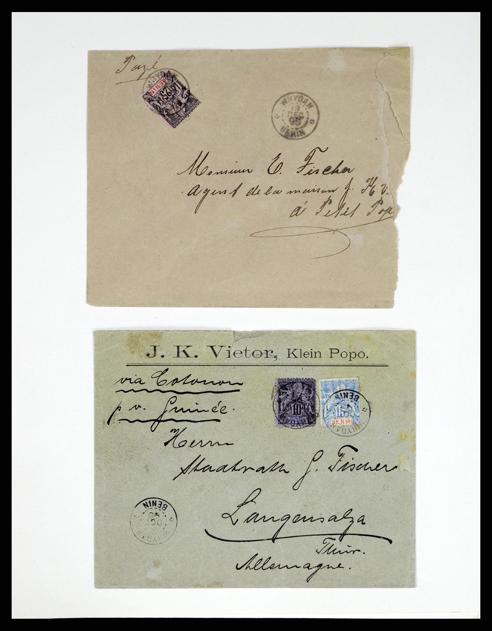 37590 083 - Postzegelverzameling 37590 Franse Kolonien 1849-1975.