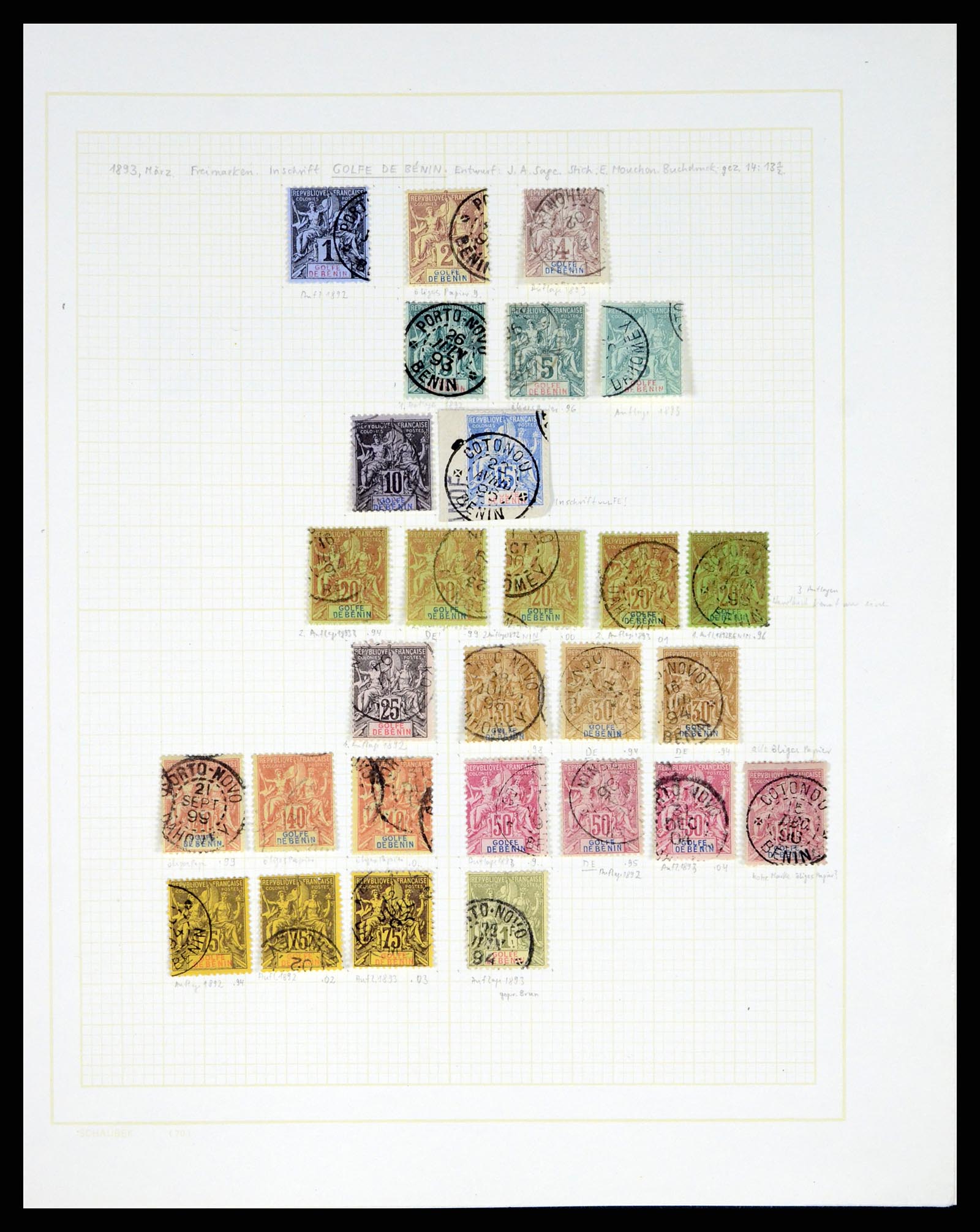 37590 086 - Postzegelverzameling 37590 Franse Kolonien 1849-1975.