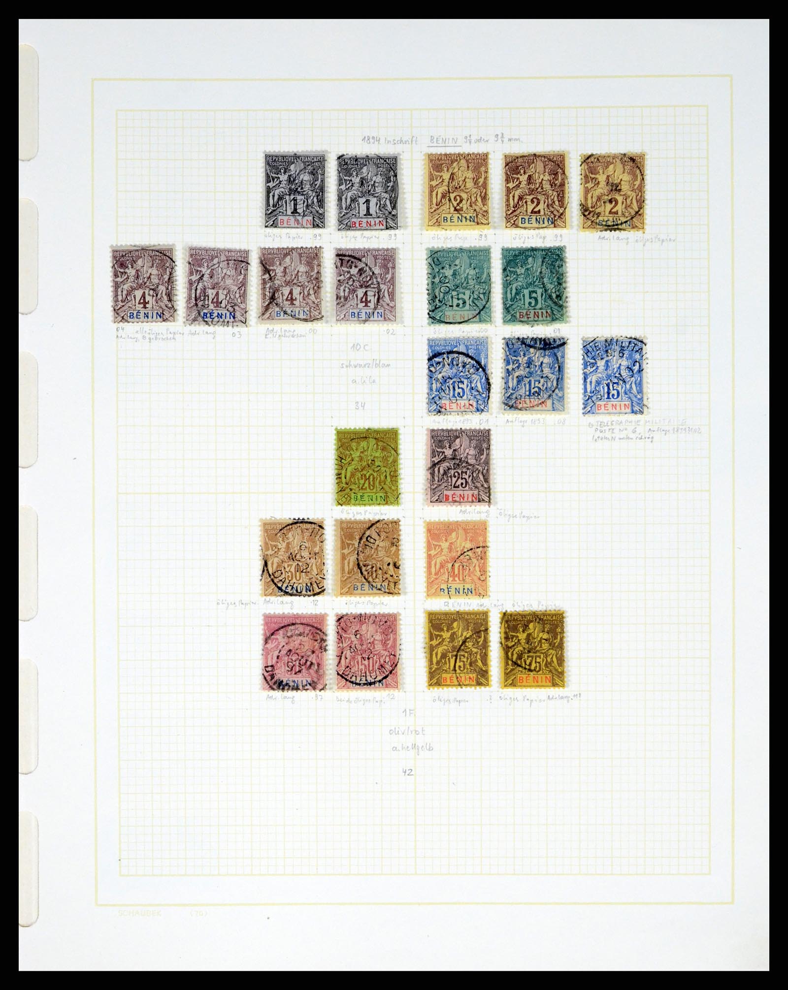37590 087 - Postzegelverzameling 37590 Franse Kolonien 1849-1975.