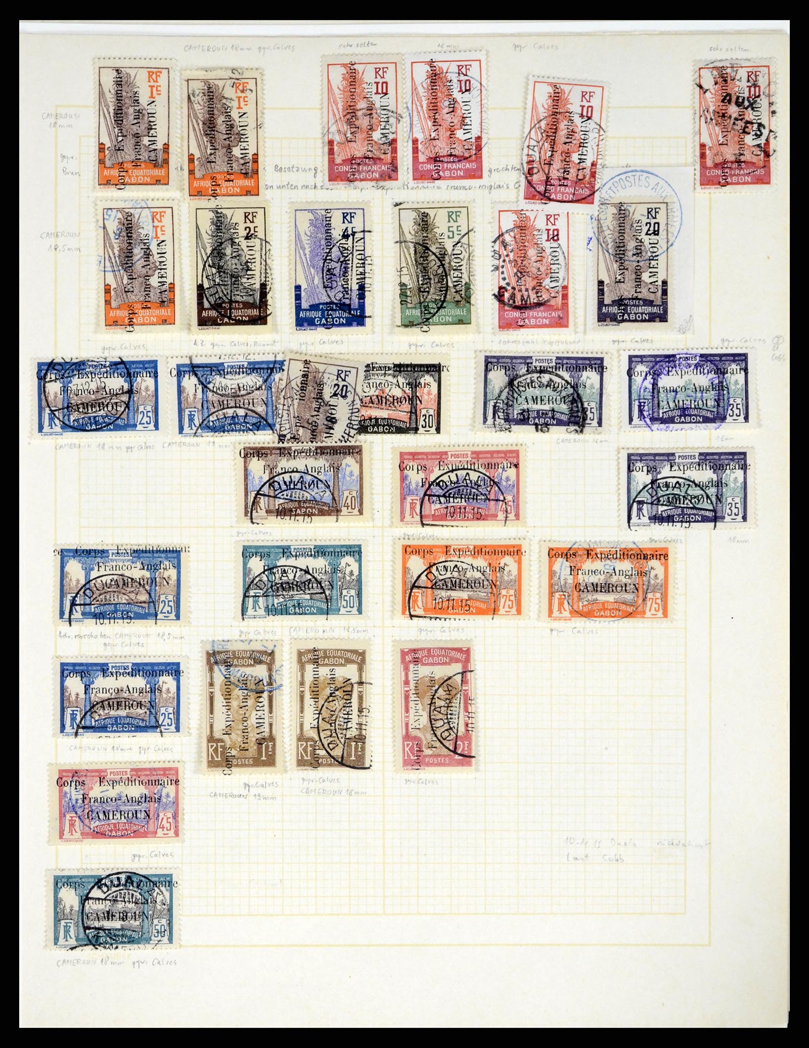 37590 088 - Postzegelverzameling 37590 Franse Kolonien 1849-1975.
