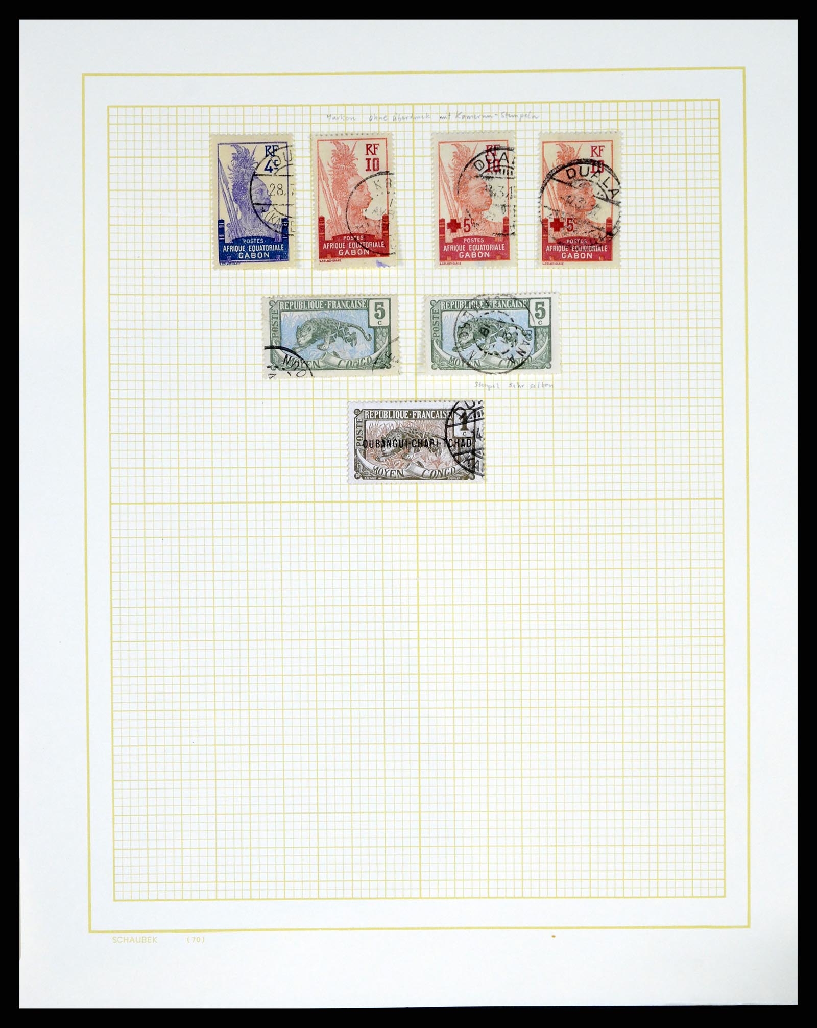 37590 090 - Postzegelverzameling 37590 Franse Kolonien 1849-1975.