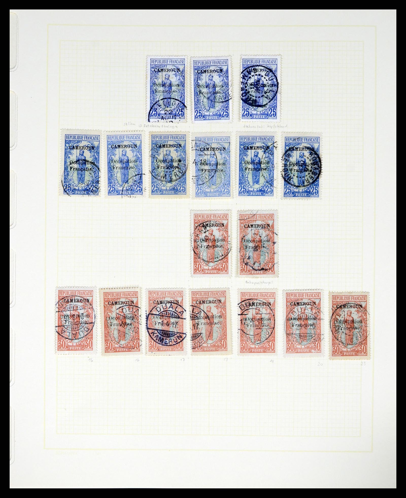 37590 094 - Postzegelverzameling 37590 Franse Kolonien 1849-1975.