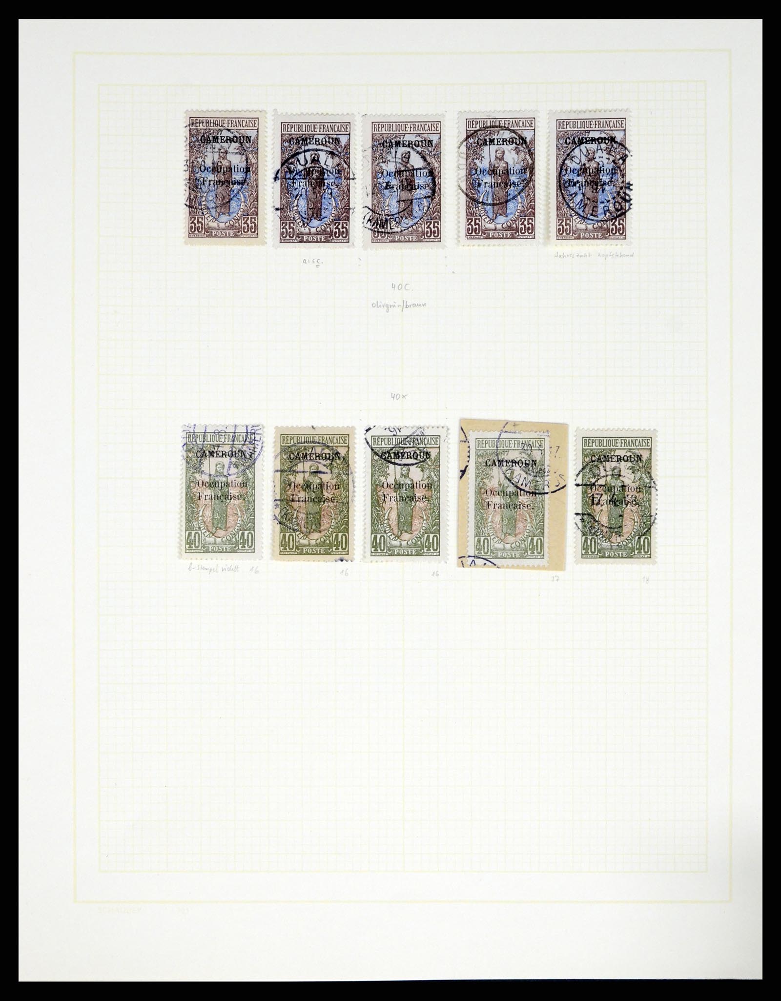 37590 095 - Postzegelverzameling 37590 Franse Kolonien 1849-1975.