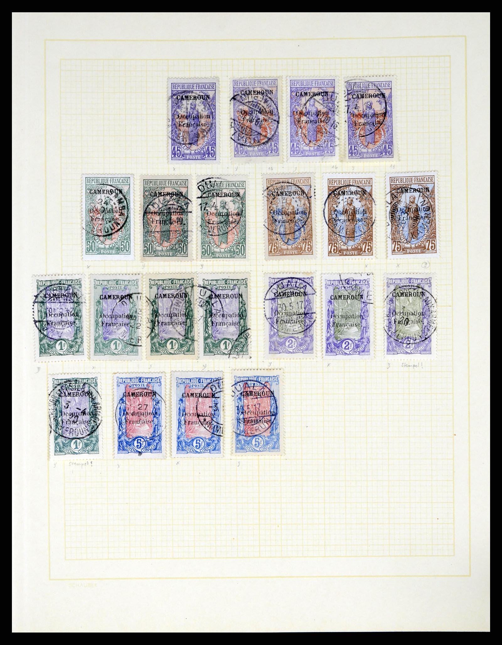 37590 096 - Postzegelverzameling 37590 Franse Kolonien 1849-1975.
