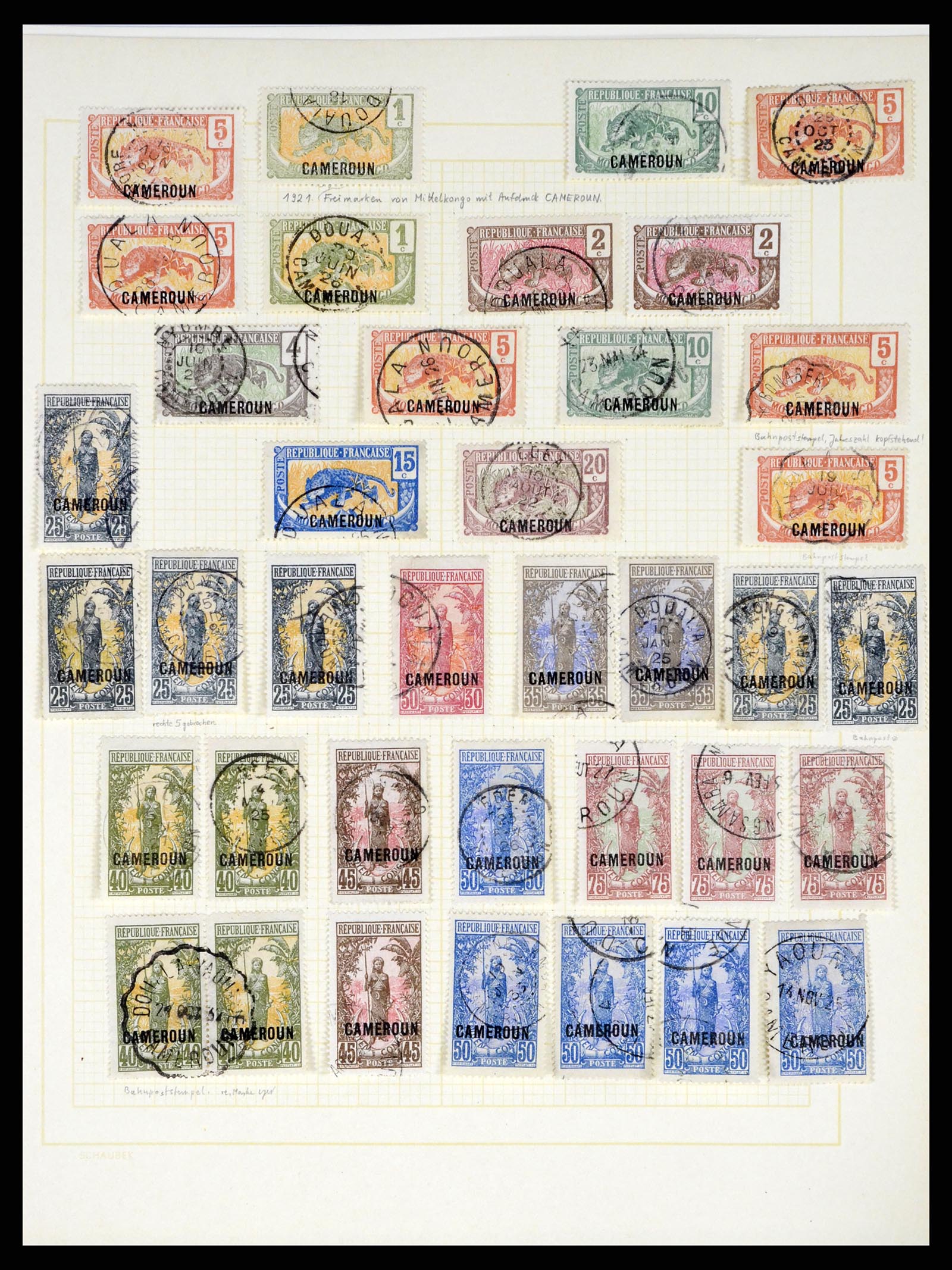 37590 098 - Postzegelverzameling 37590 Franse Kolonien 1849-1975.