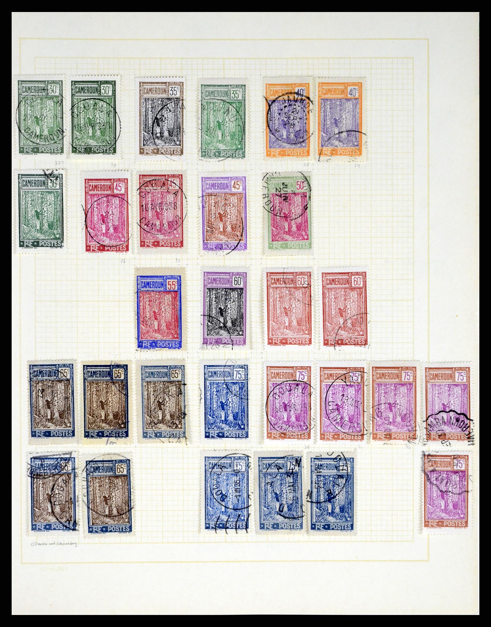 37590 104 - Postzegelverzameling 37590 Franse Kolonien 1849-1975.