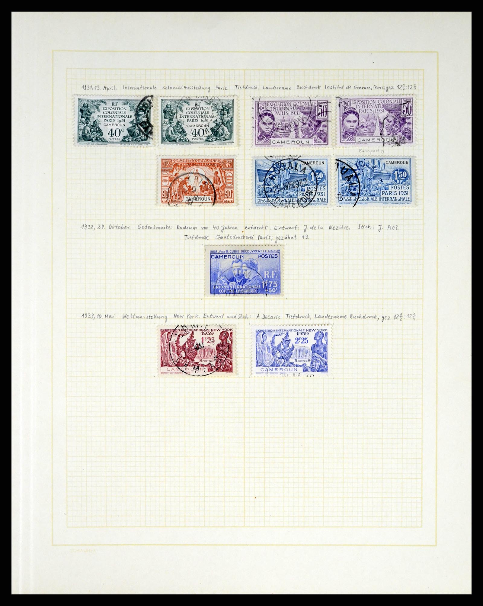 37590 110 - Postzegelverzameling 37590 Franse Kolonien 1849-1975.