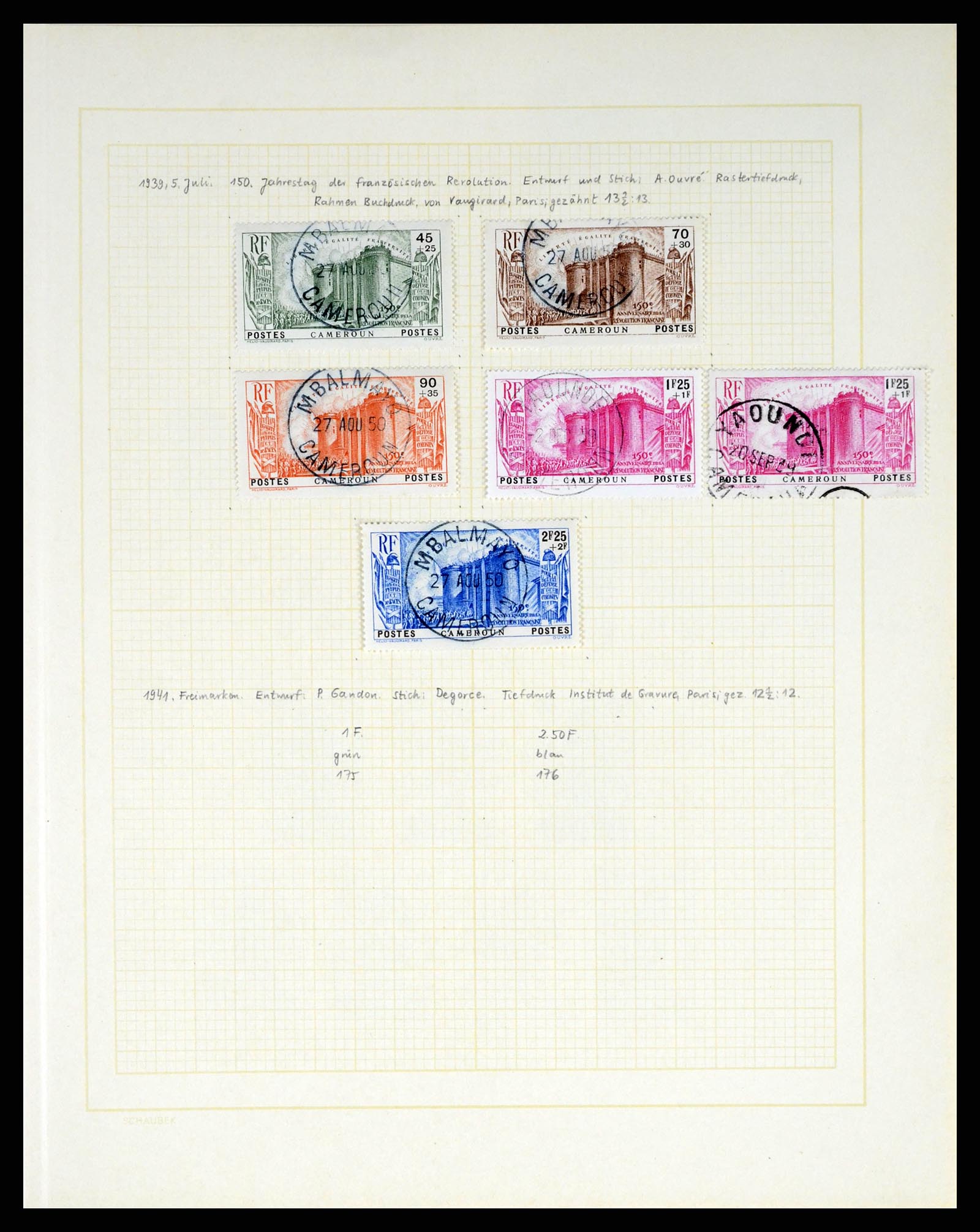37590 114 - Postzegelverzameling 37590 Franse Kolonien 1849-1975.