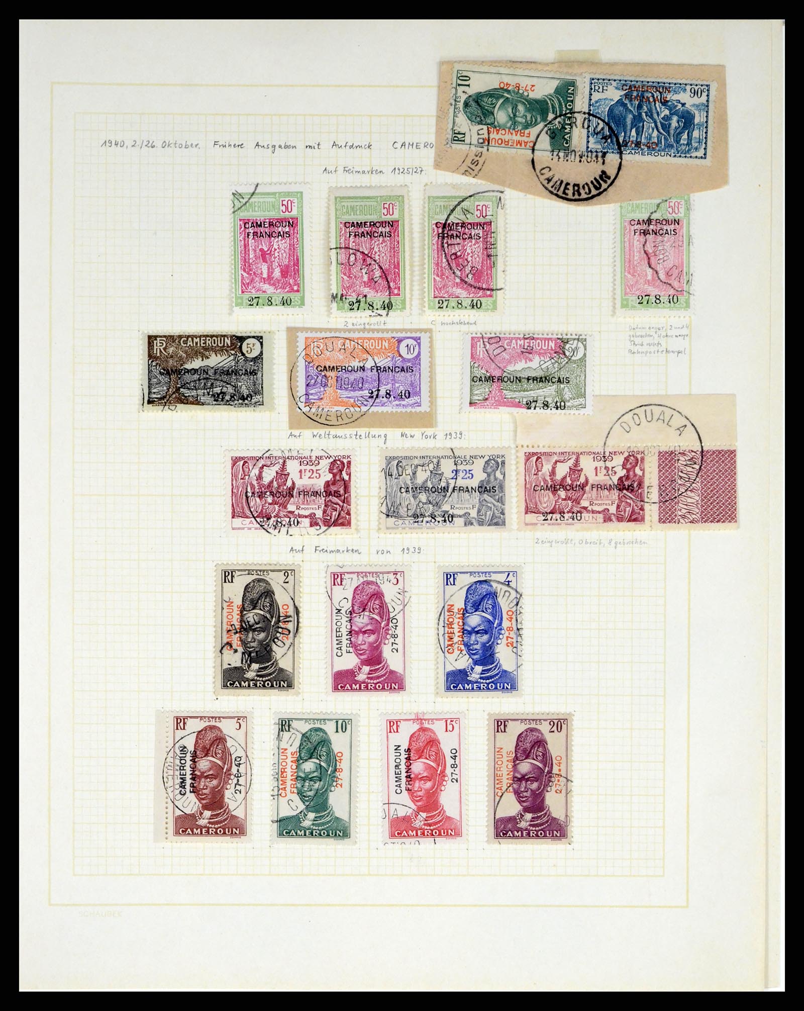 37590 115 - Postzegelverzameling 37590 Franse Kolonien 1849-1975.