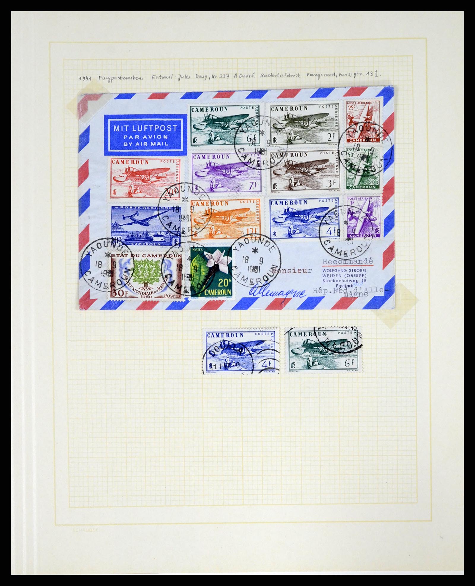 37590 121 - Postzegelverzameling 37590 Franse Kolonien 1849-1975.