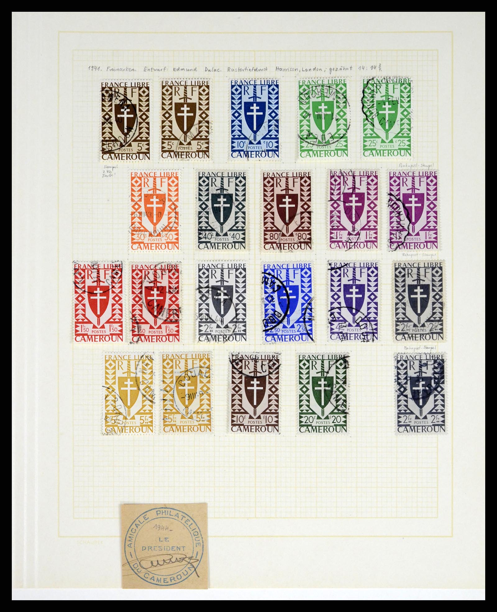 37590 122 - Postzegelverzameling 37590 Franse Kolonien 1849-1975.