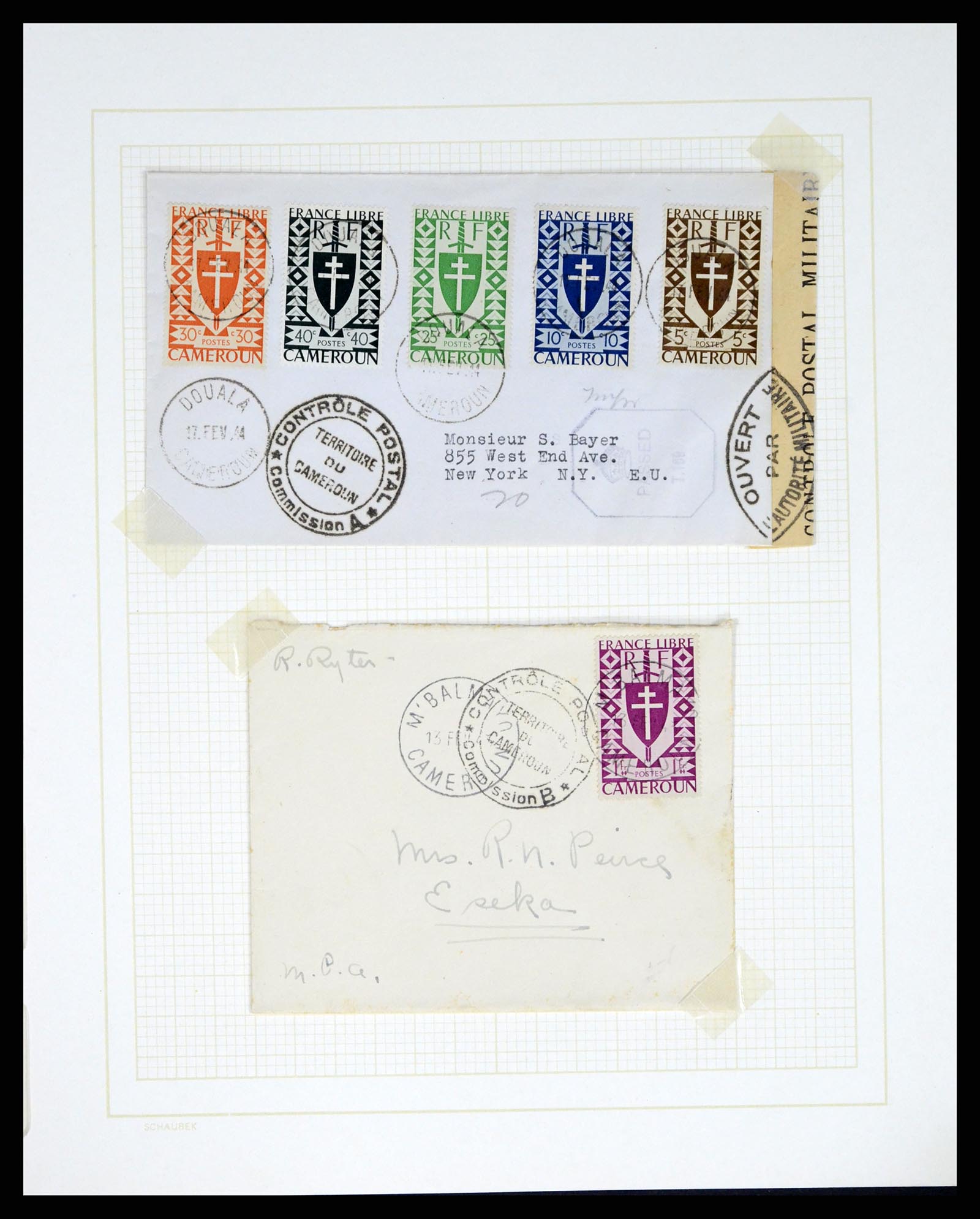 37590 123 - Postzegelverzameling 37590 Franse Kolonien 1849-1975.