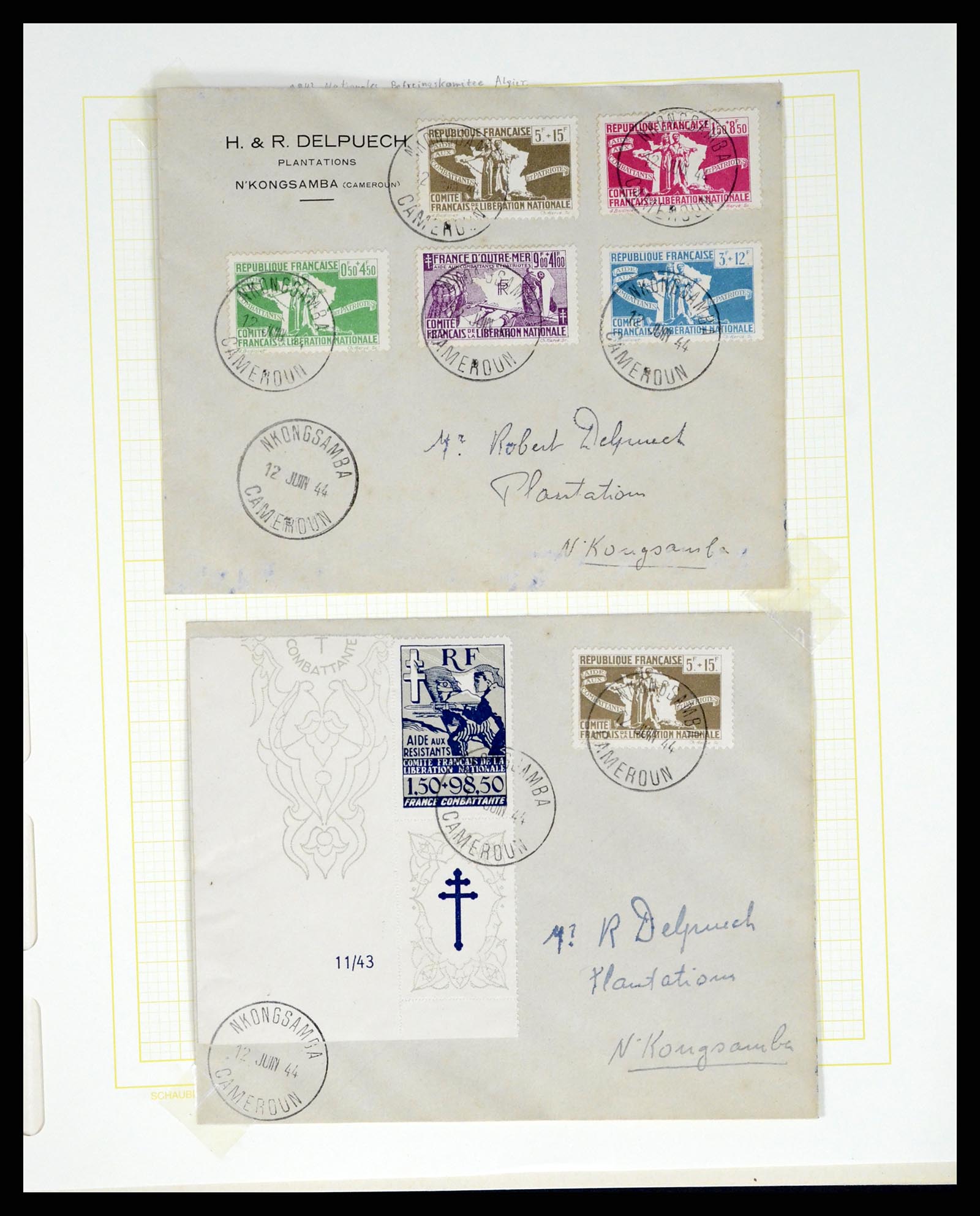 37590 126 - Postzegelverzameling 37590 Franse Kolonien 1849-1975.
