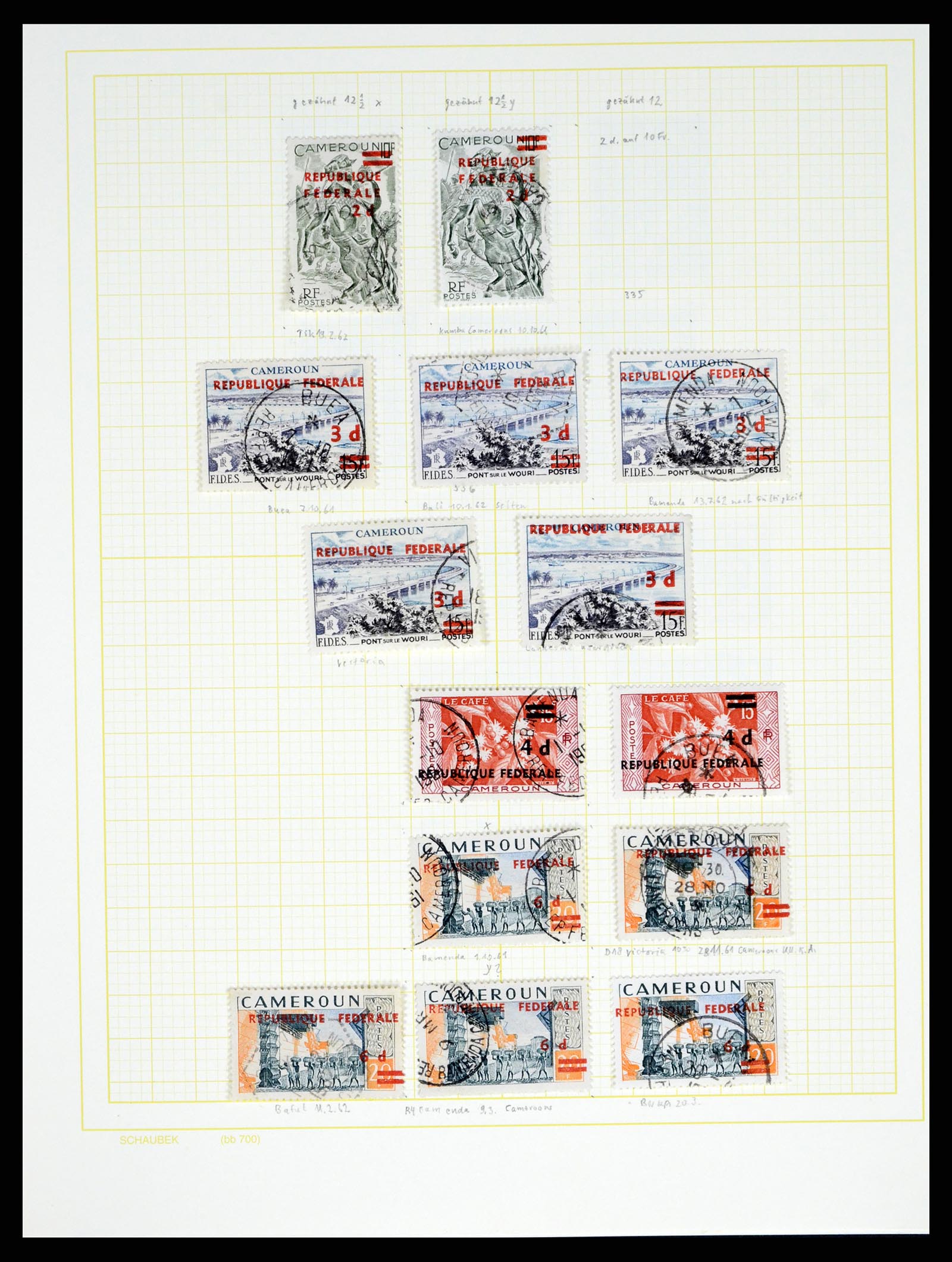 37590 137 - Postzegelverzameling 37590 Franse Kolonien 1849-1975.