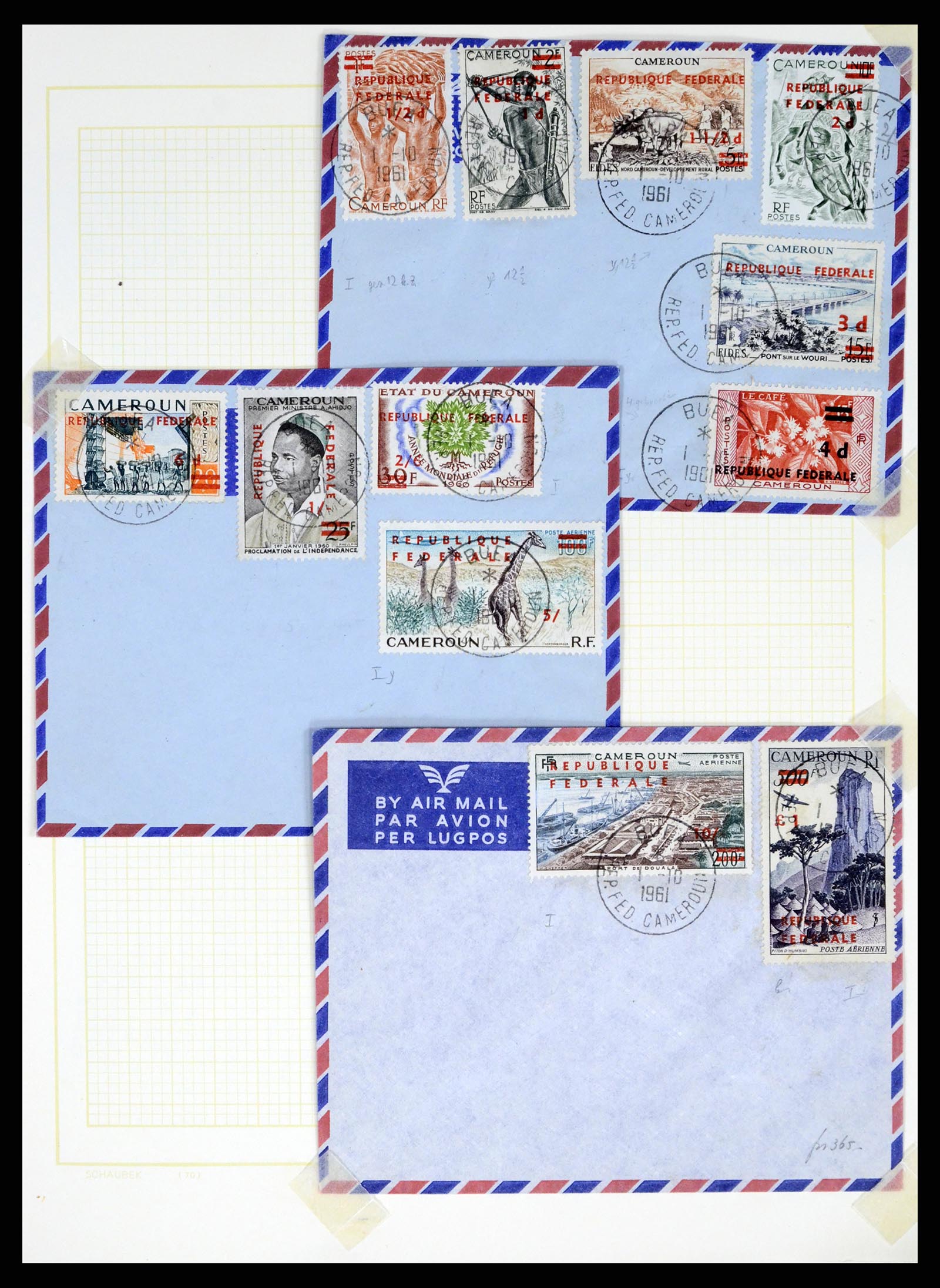 37590 140 - Postzegelverzameling 37590 Franse Kolonien 1849-1975.