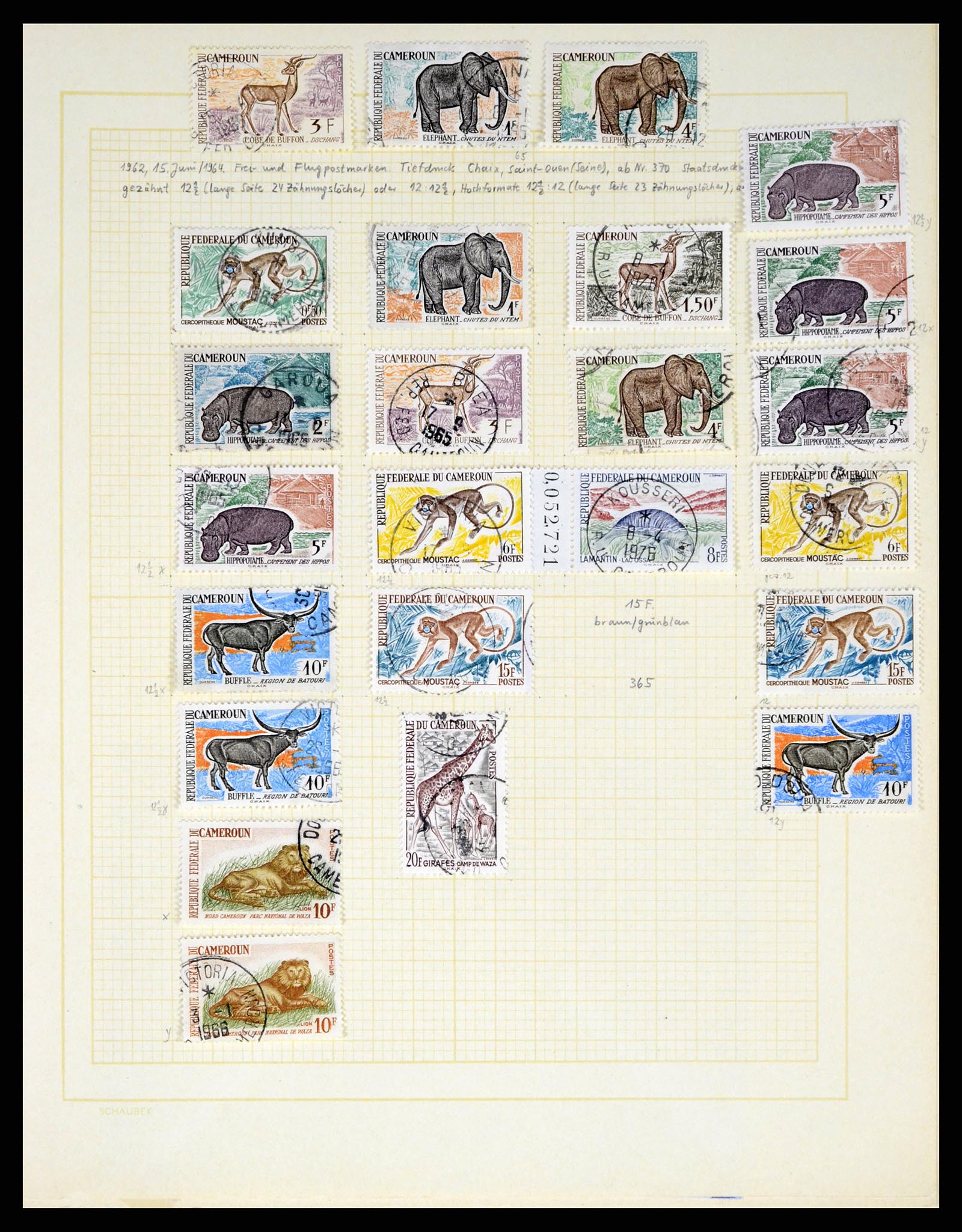 37590 152 - Postzegelverzameling 37590 Franse Kolonien 1849-1975.