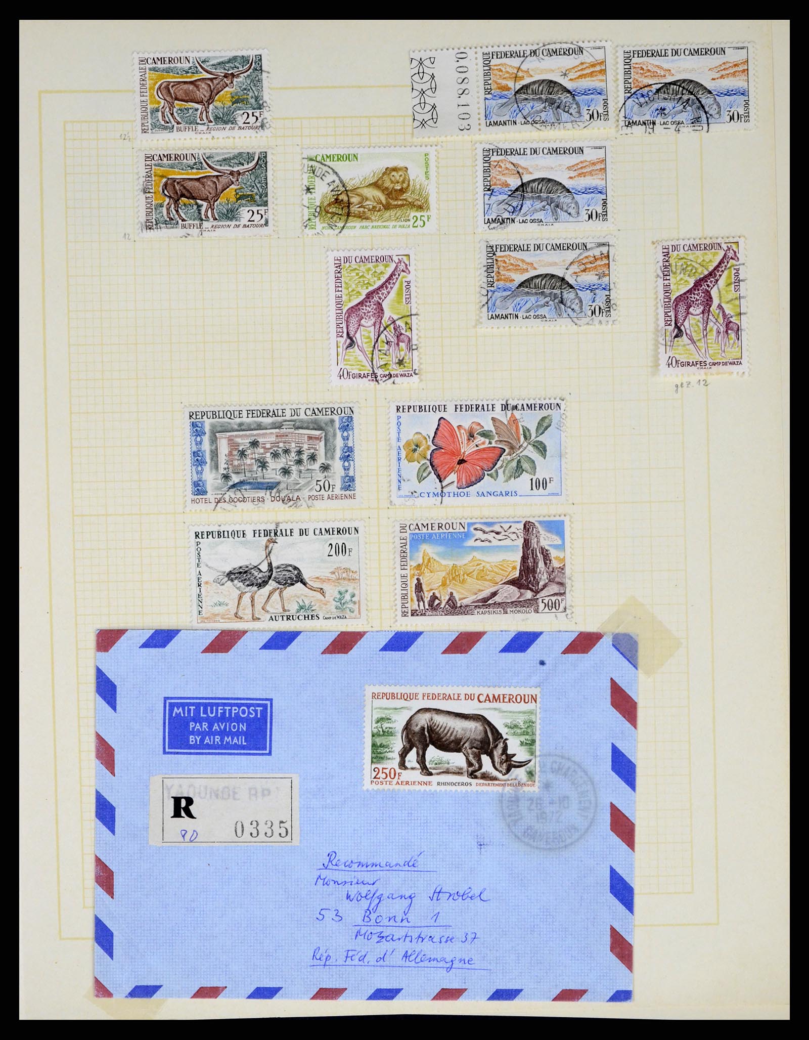 37590 153 - Postzegelverzameling 37590 Franse Kolonien 1849-1975.