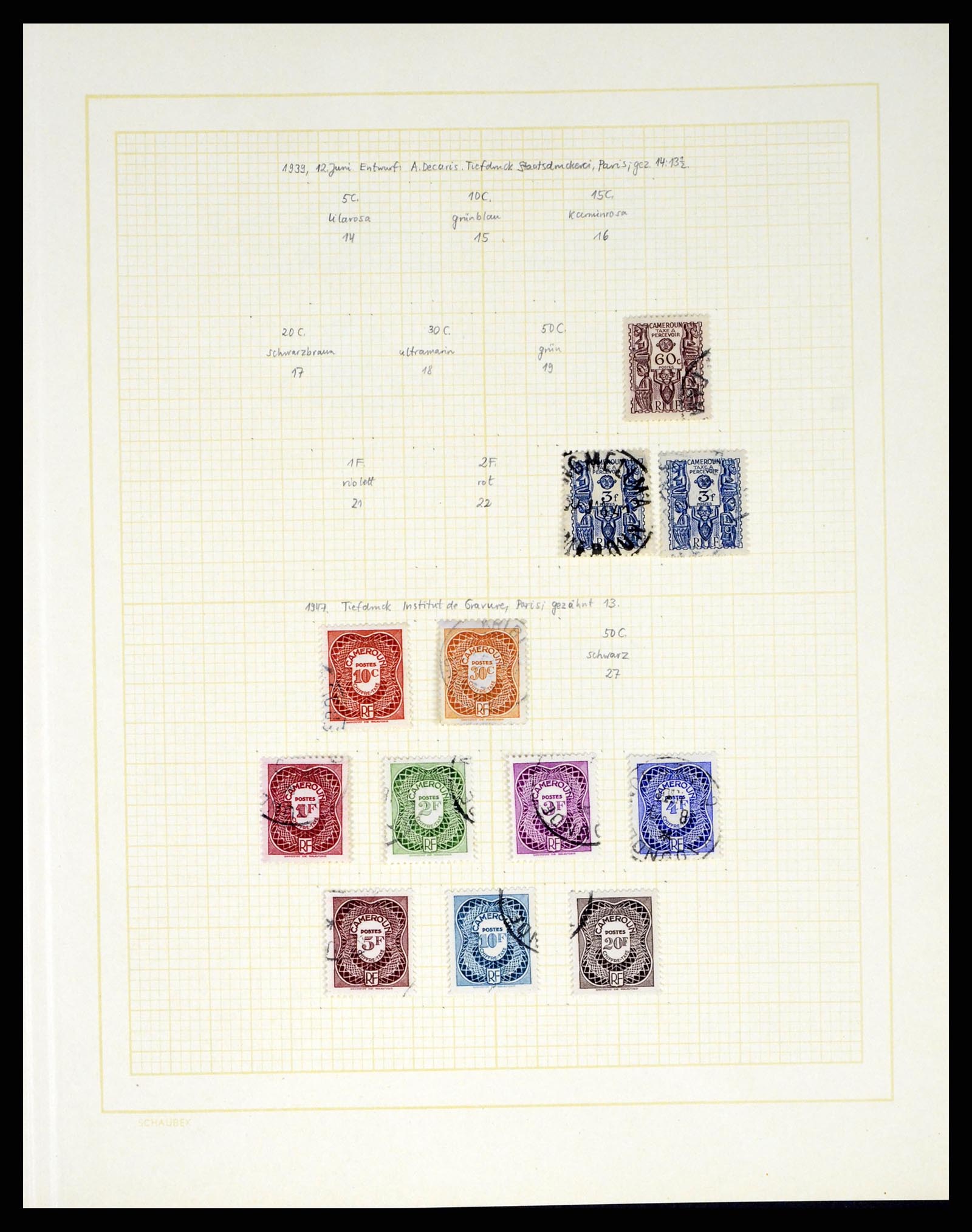 37590 156 - Postzegelverzameling 37590 Franse Kolonien 1849-1975.