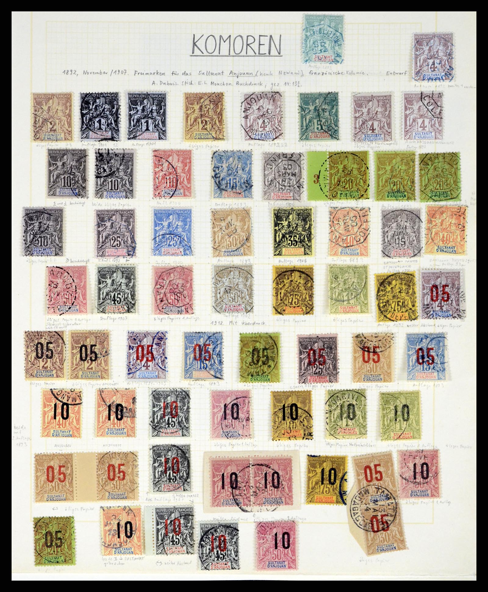 37590 159 - Postzegelverzameling 37590 Franse Kolonien 1849-1975.