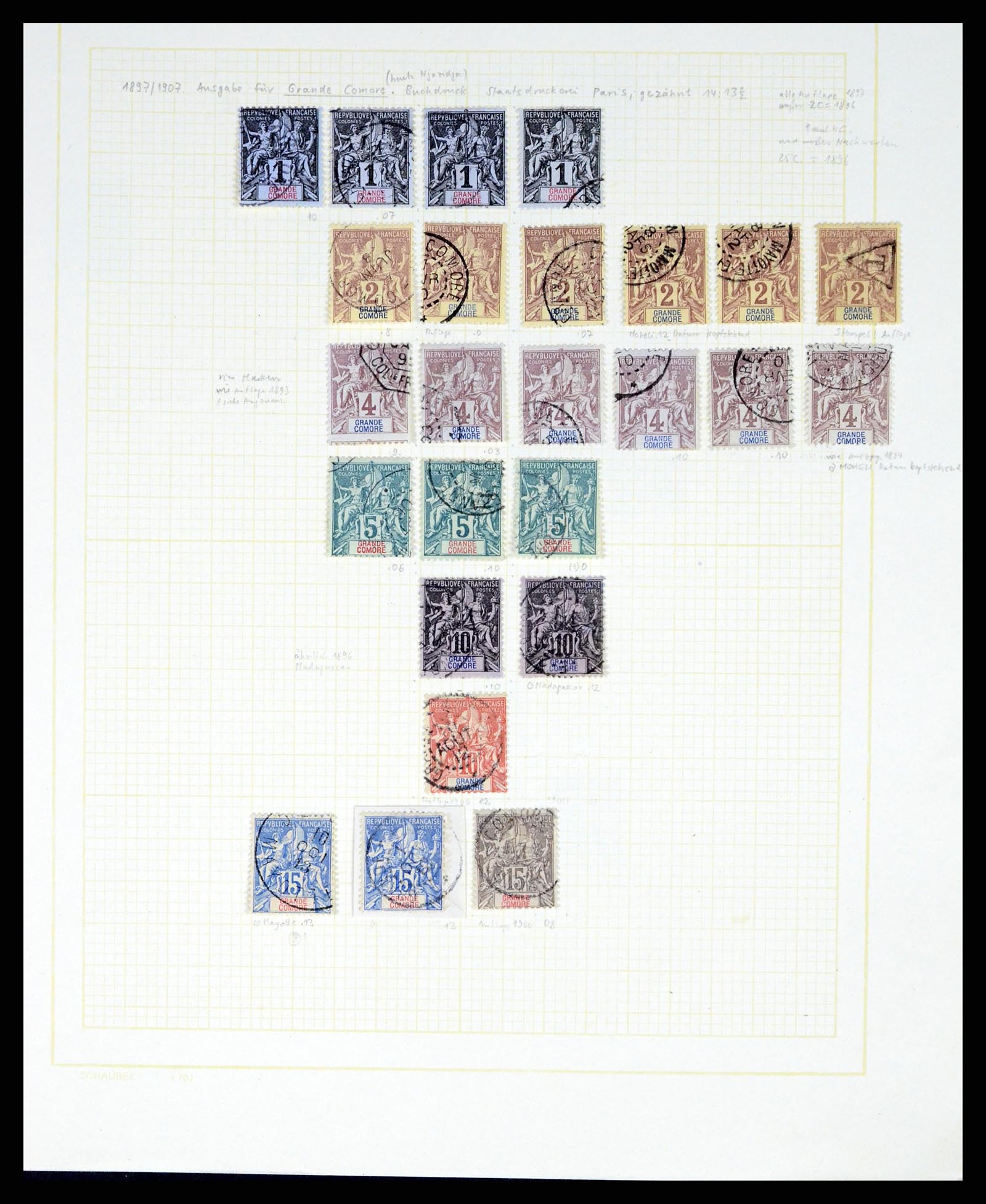 37590 160 - Postzegelverzameling 37590 Franse Kolonien 1849-1975.