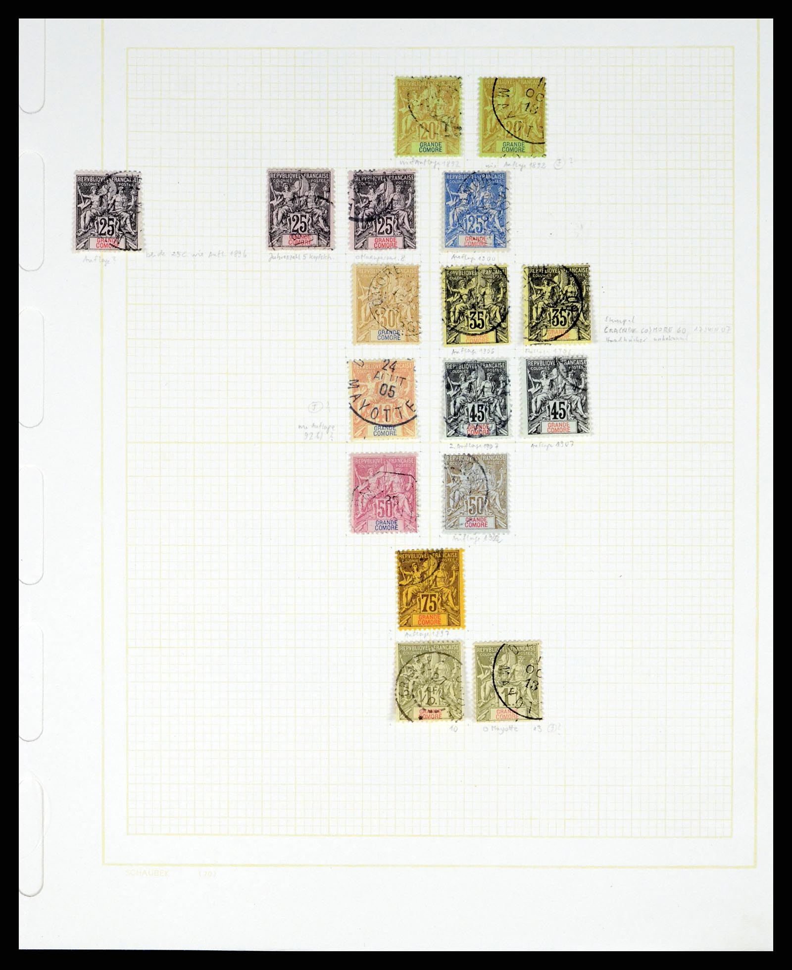 37590 161 - Postzegelverzameling 37590 Franse Kolonien 1849-1975.
