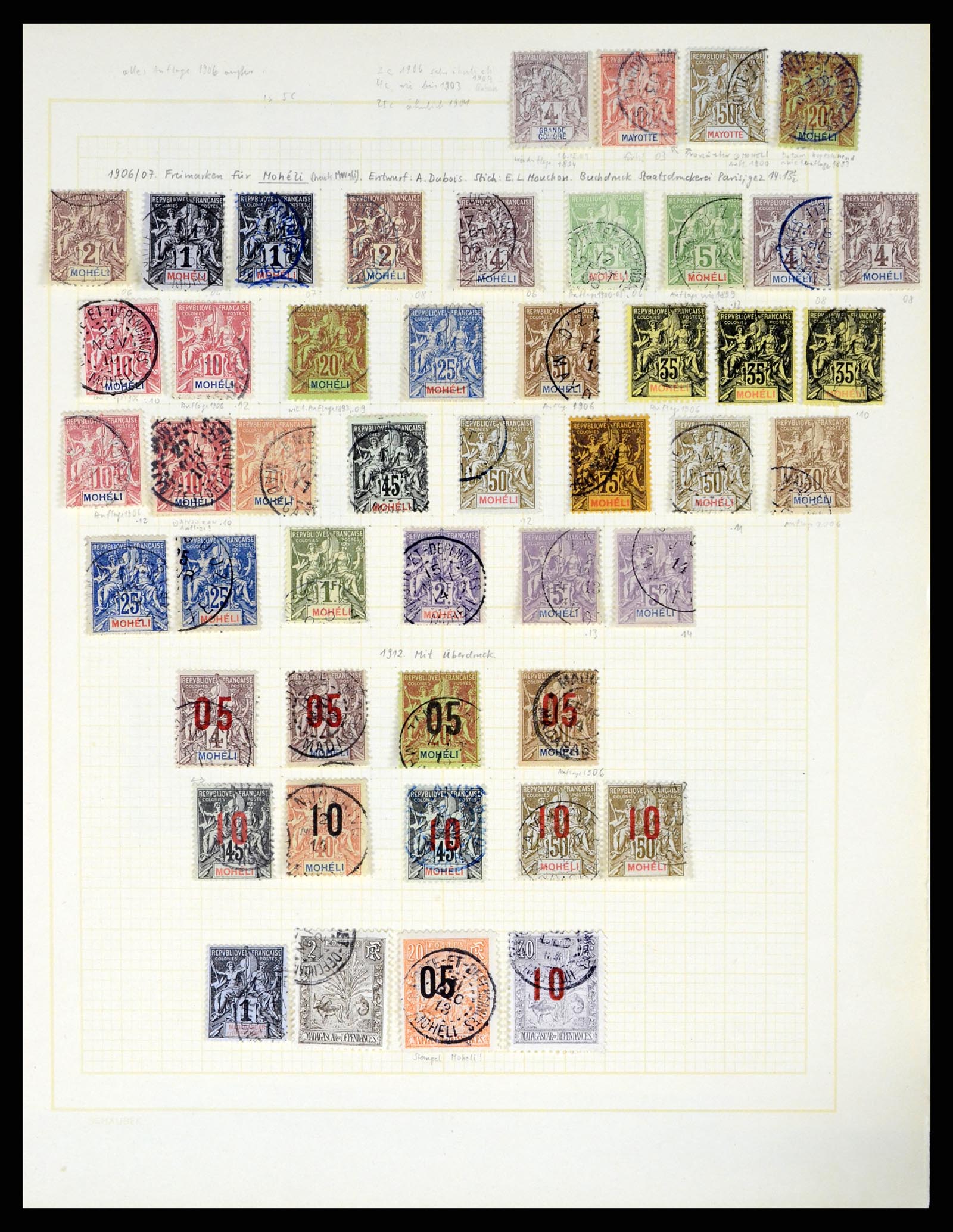37590 164 - Postzegelverzameling 37590 Franse Kolonien 1849-1975.