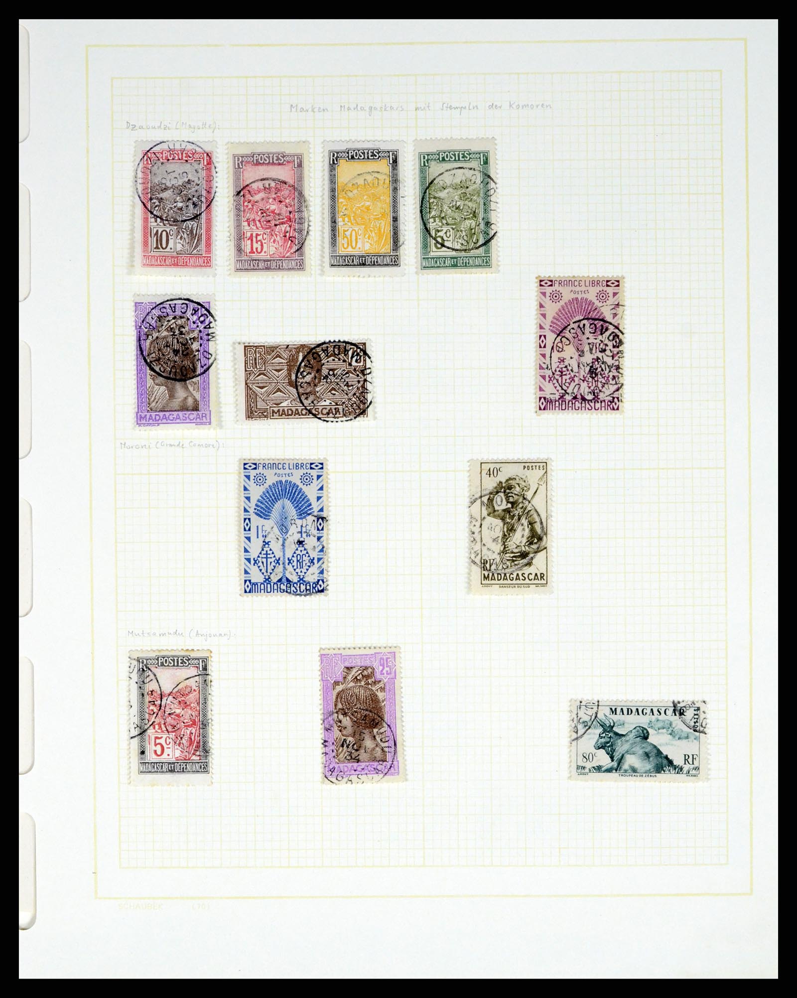 37590 165 - Postzegelverzameling 37590 Franse Kolonien 1849-1975.