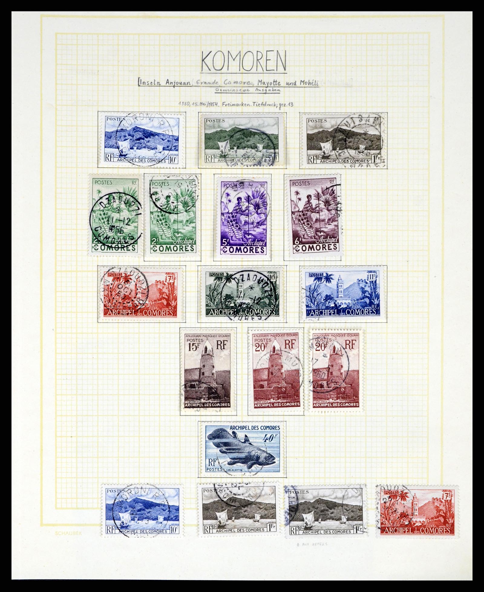 37590 166 - Postzegelverzameling 37590 Franse Kolonien 1849-1975.