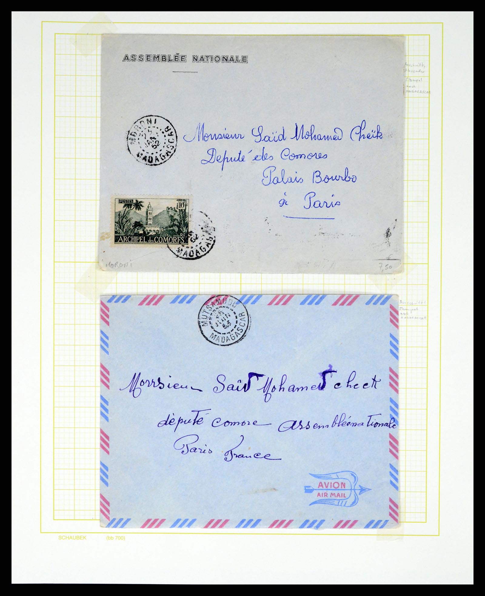 37590 167 - Postzegelverzameling 37590 Franse Kolonien 1849-1975.