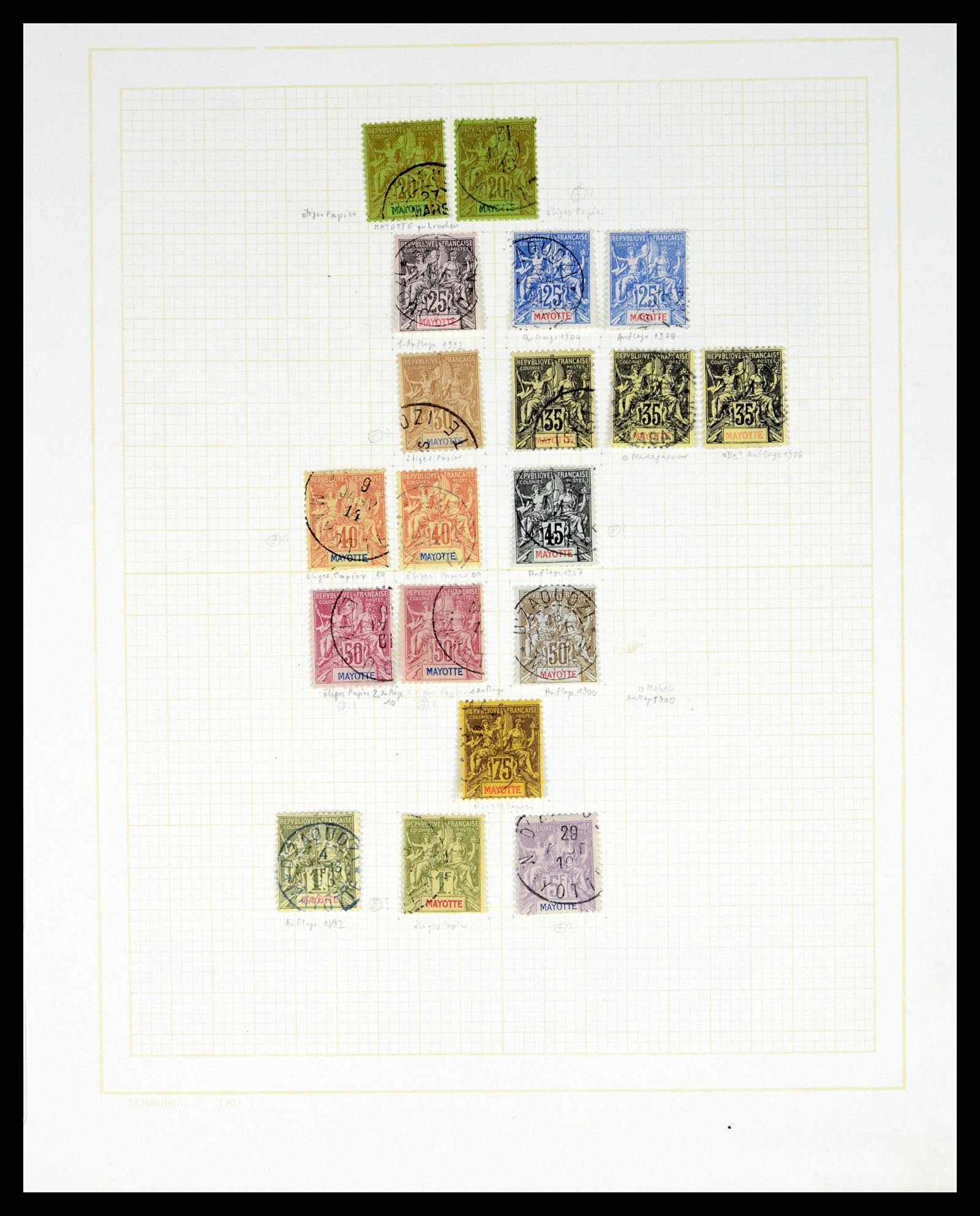 37590 174 - Postzegelverzameling 37590 Franse Kolonien 1849-1975.