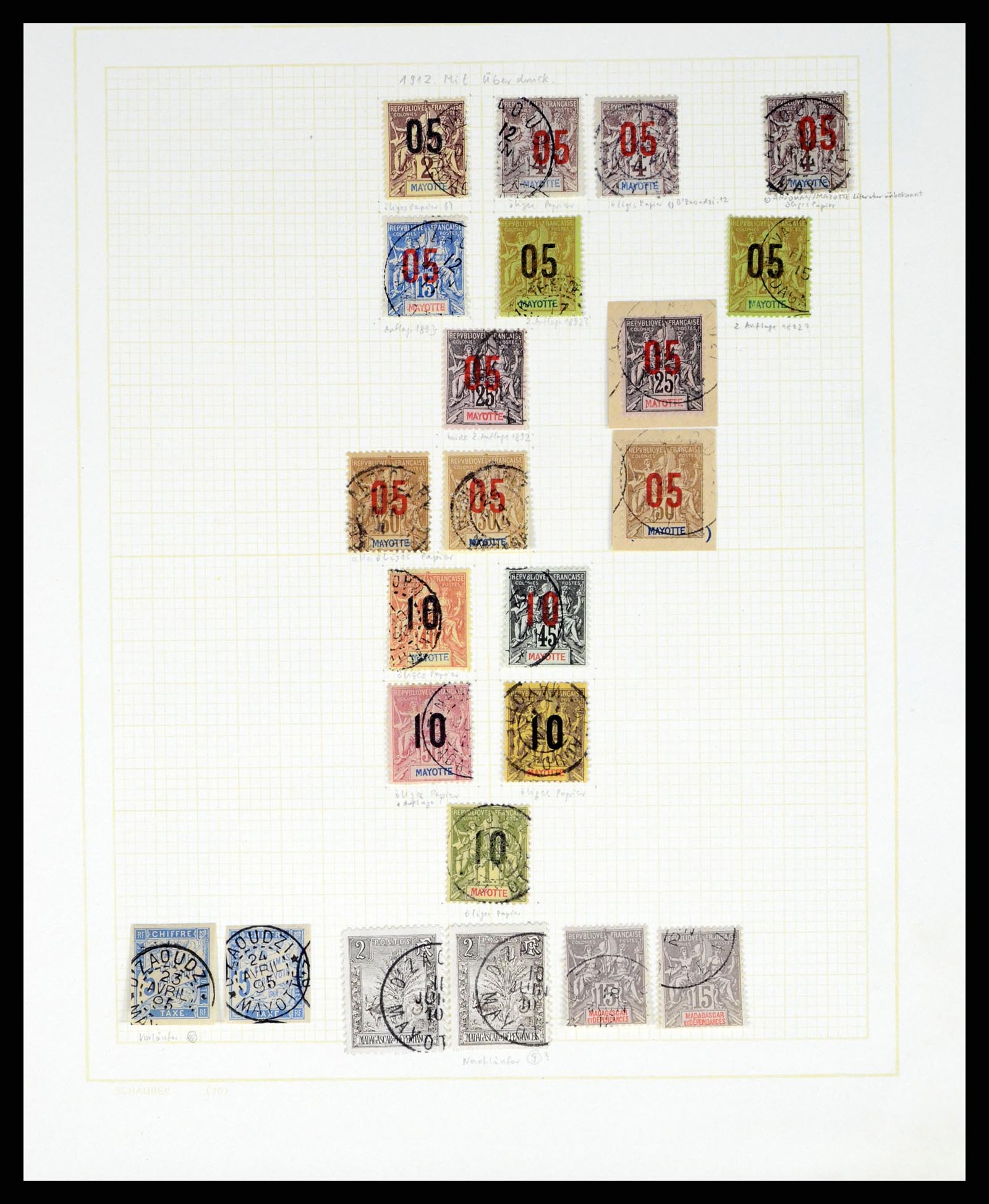 37590 175 - Postzegelverzameling 37590 Franse Kolonien 1849-1975.
