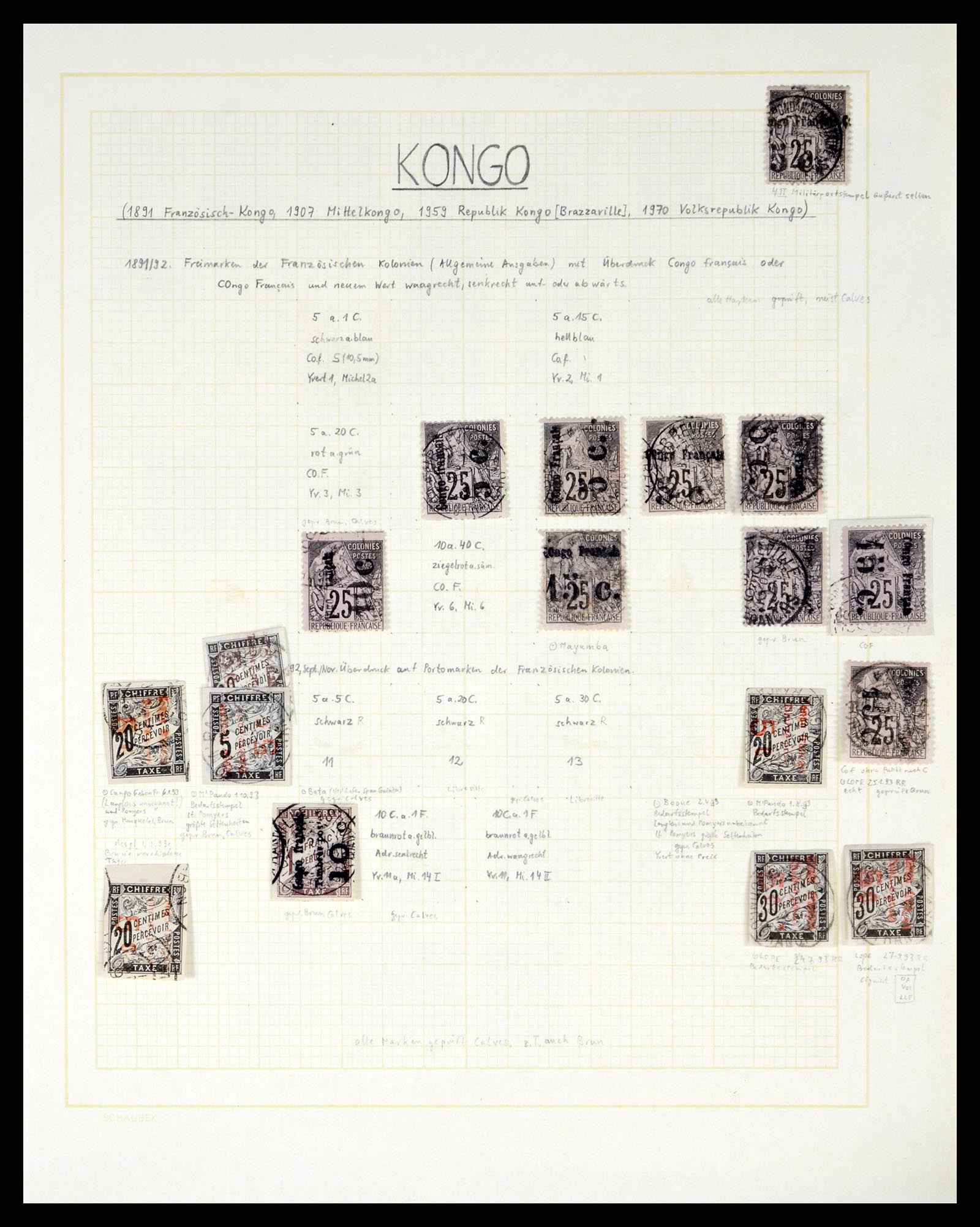 37590 176 - Postzegelverzameling 37590 Franse Kolonien 1849-1975.