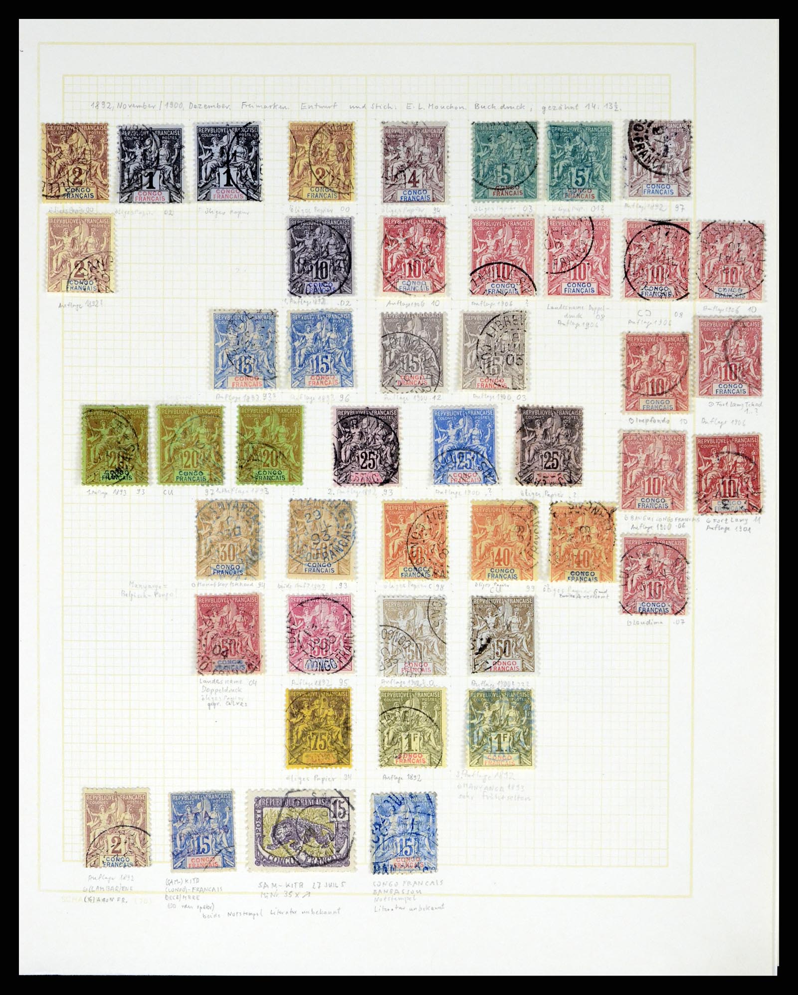 37590 177 - Postzegelverzameling 37590 Franse Kolonien 1849-1975.