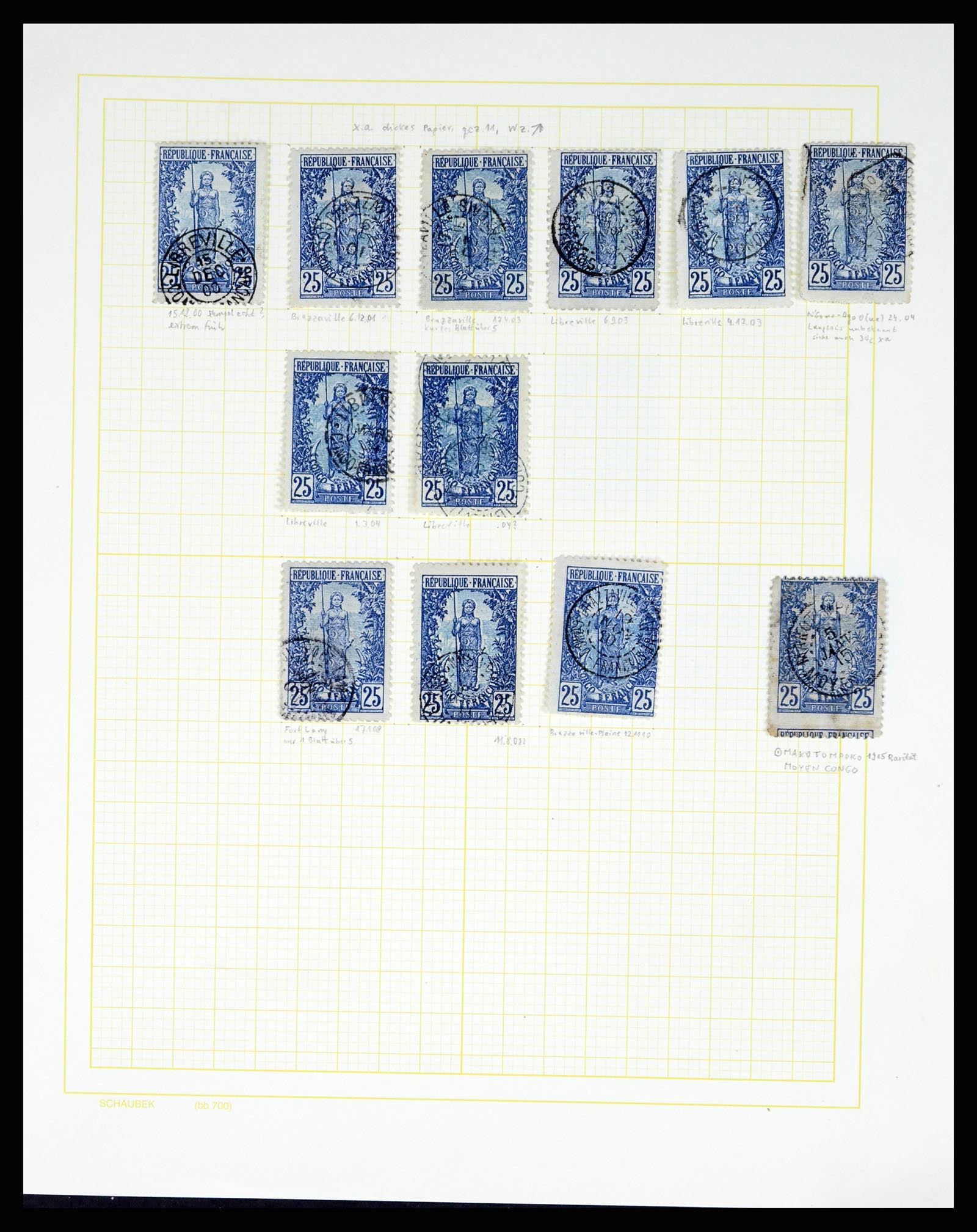 37590 189 - Postzegelverzameling 37590 Franse Kolonien 1849-1975.