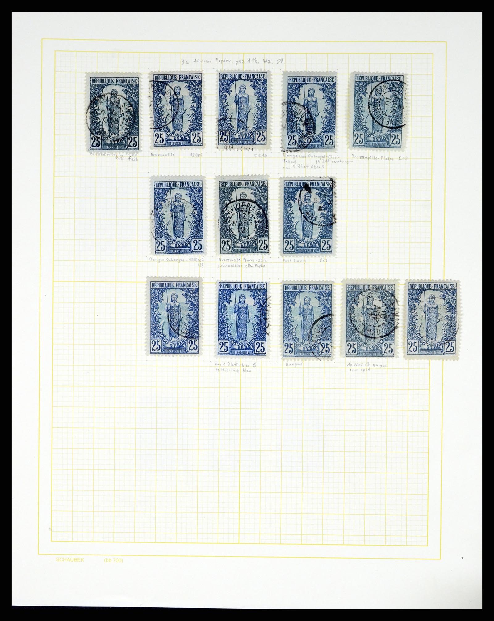 37590 190 - Postzegelverzameling 37590 Franse Kolonien 1849-1975.