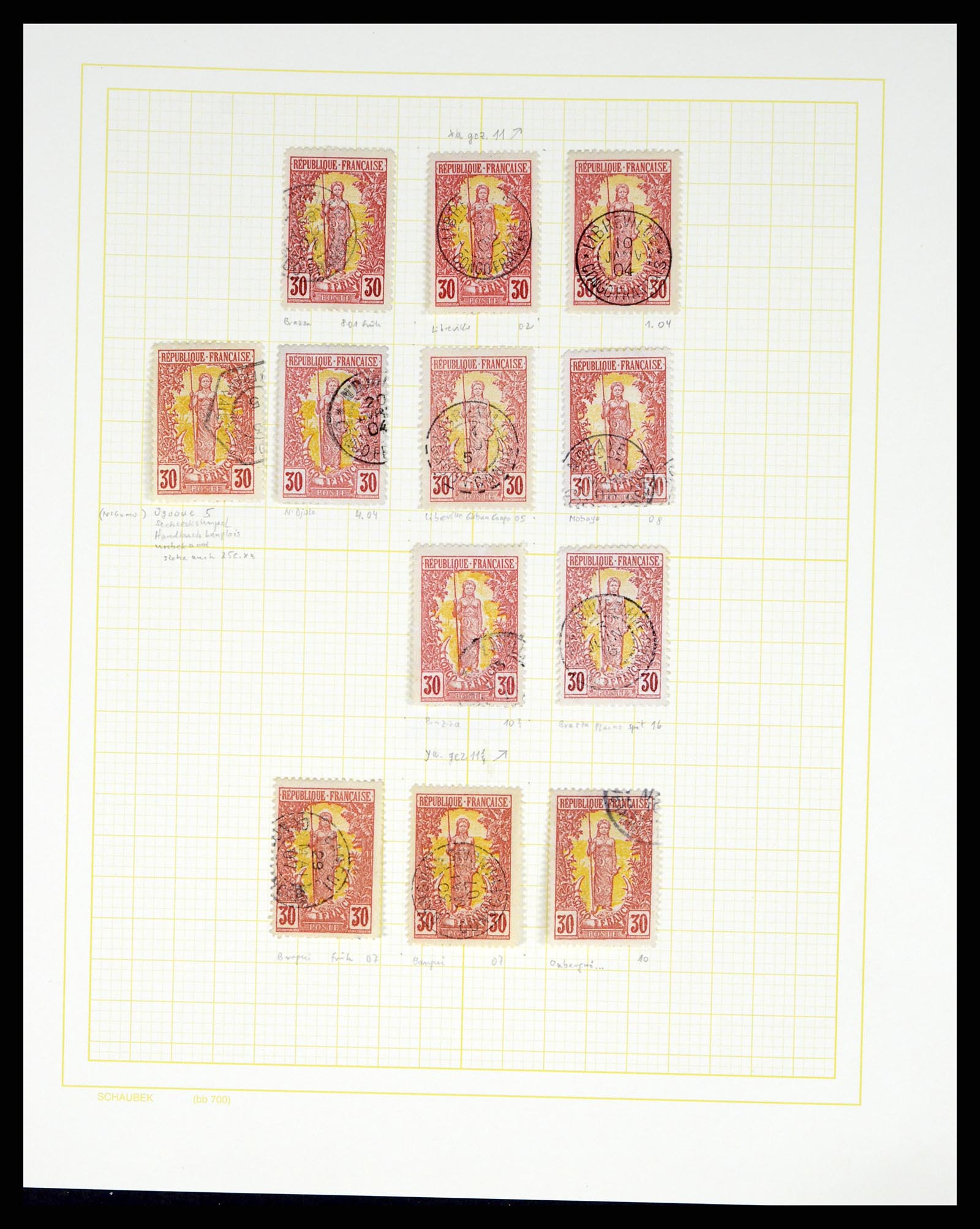 37590 191 - Postzegelverzameling 37590 Franse Kolonien 1849-1975.