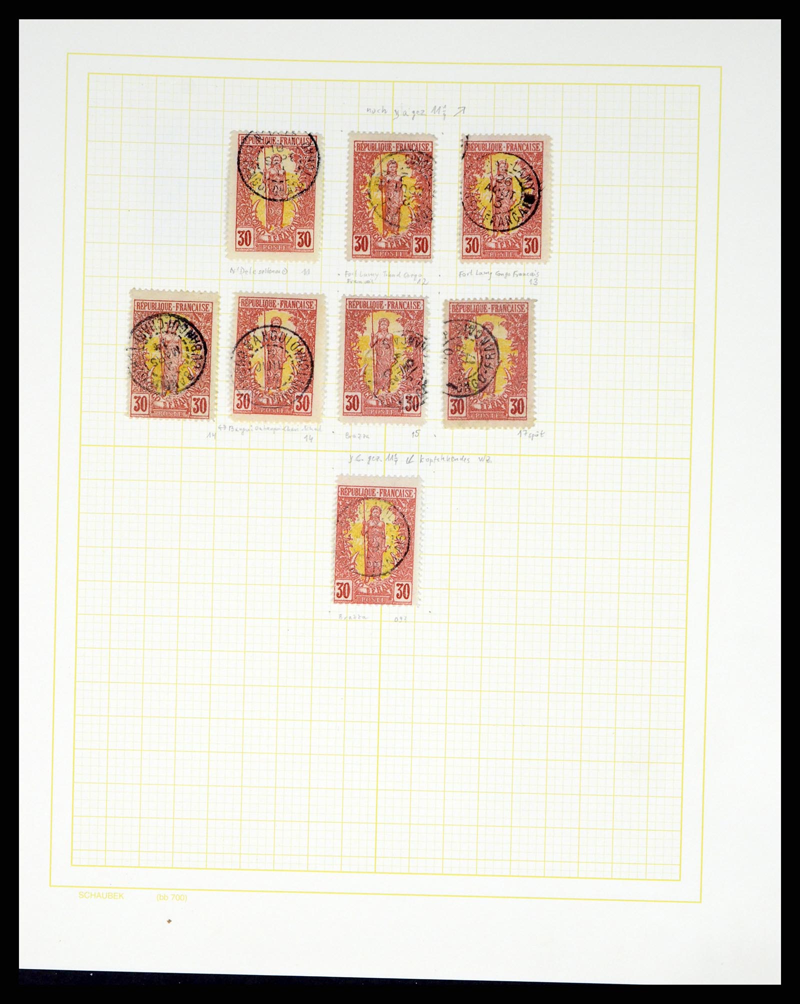 37590 192 - Postzegelverzameling 37590 Franse Kolonien 1849-1975.