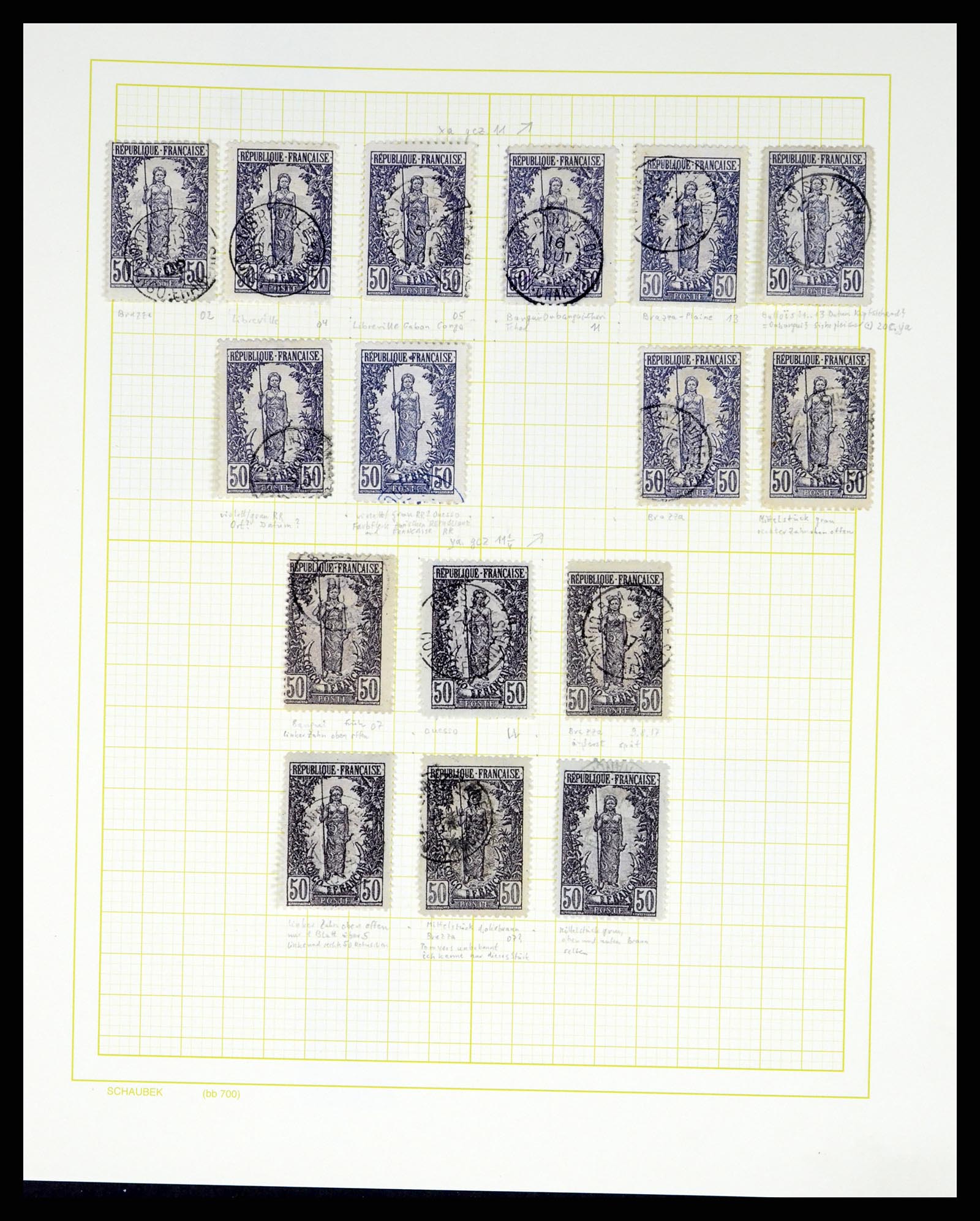 37590 195 - Postzegelverzameling 37590 Franse Kolonien 1849-1975.