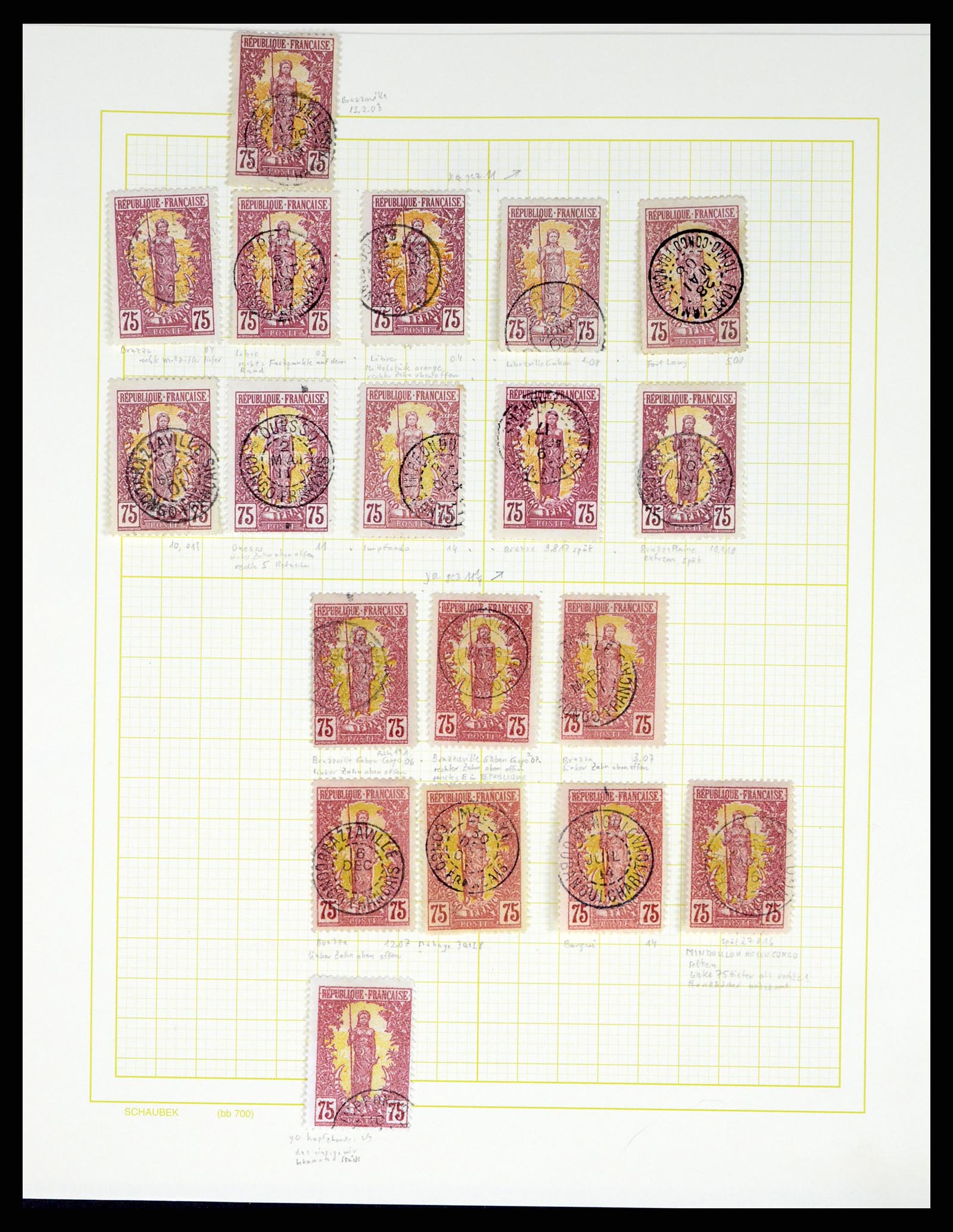 37590 196 - Postzegelverzameling 37590 Franse Kolonien 1849-1975.