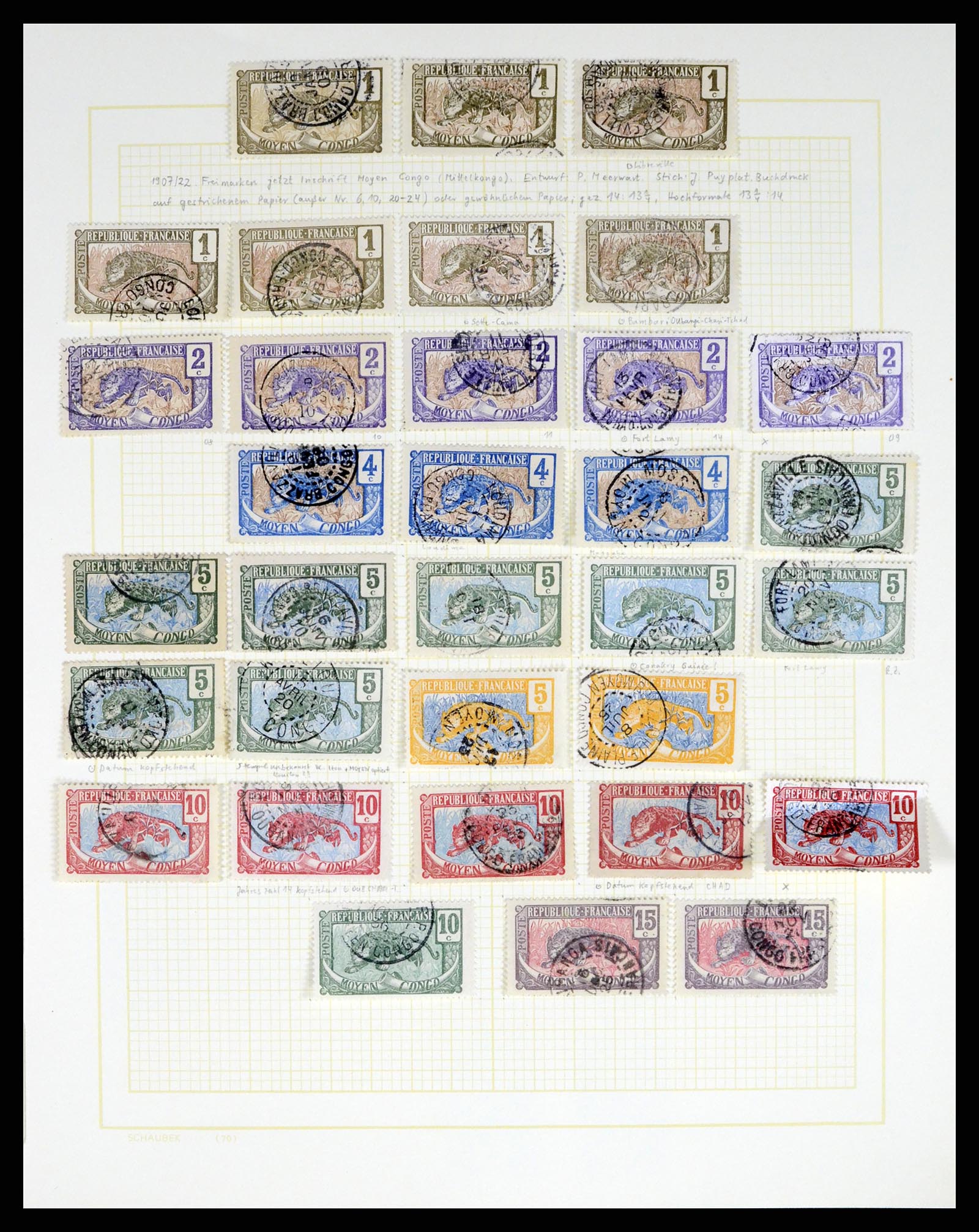 37590 206 - Postzegelverzameling 37590 Franse Kolonien 1849-1975.