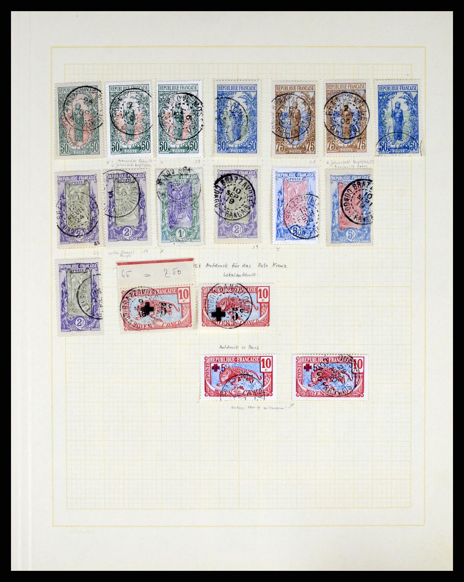 37590 208 - Postzegelverzameling 37590 Franse Kolonien 1849-1975.