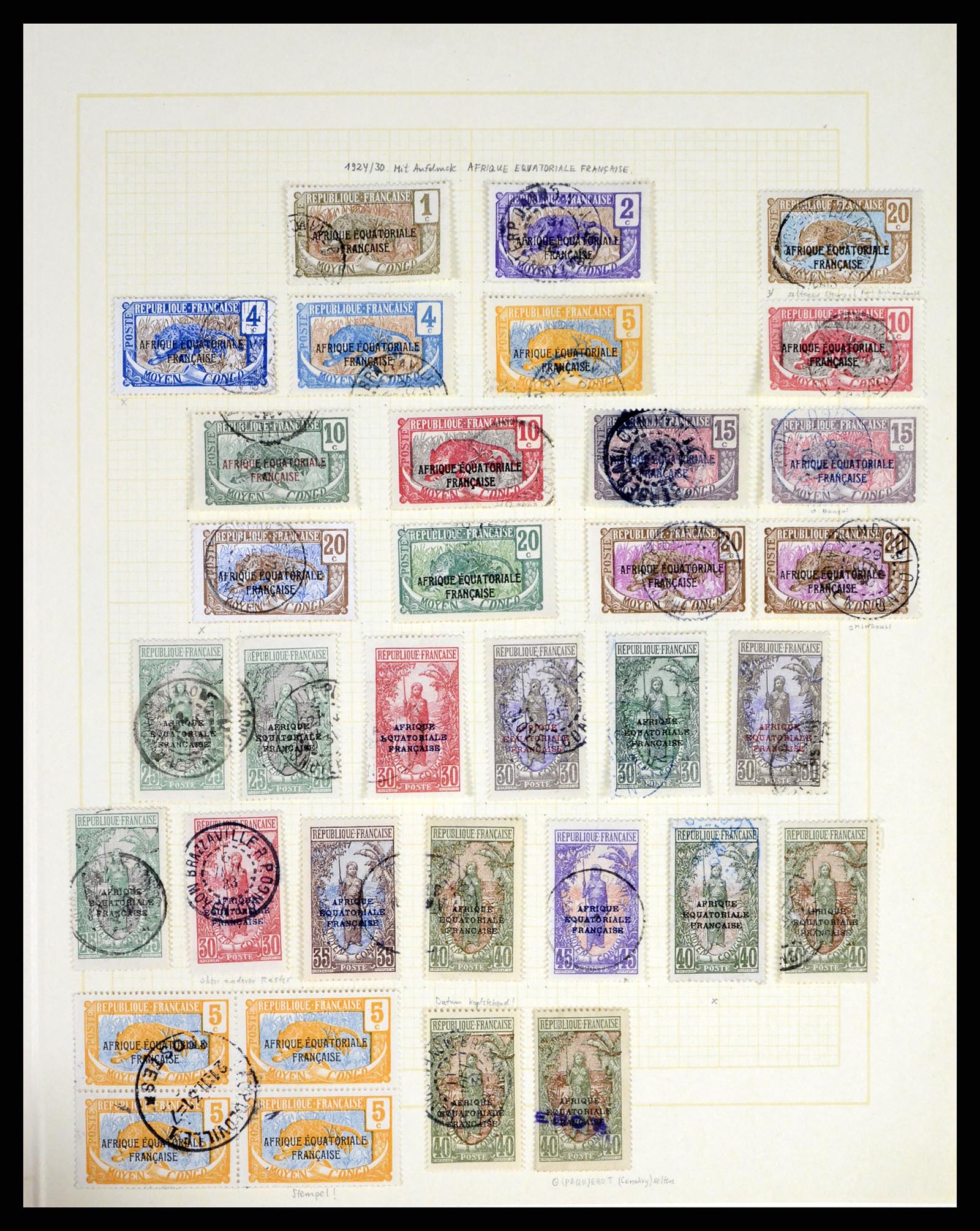 37590 209 - Postzegelverzameling 37590 Franse Kolonien 1849-1975.