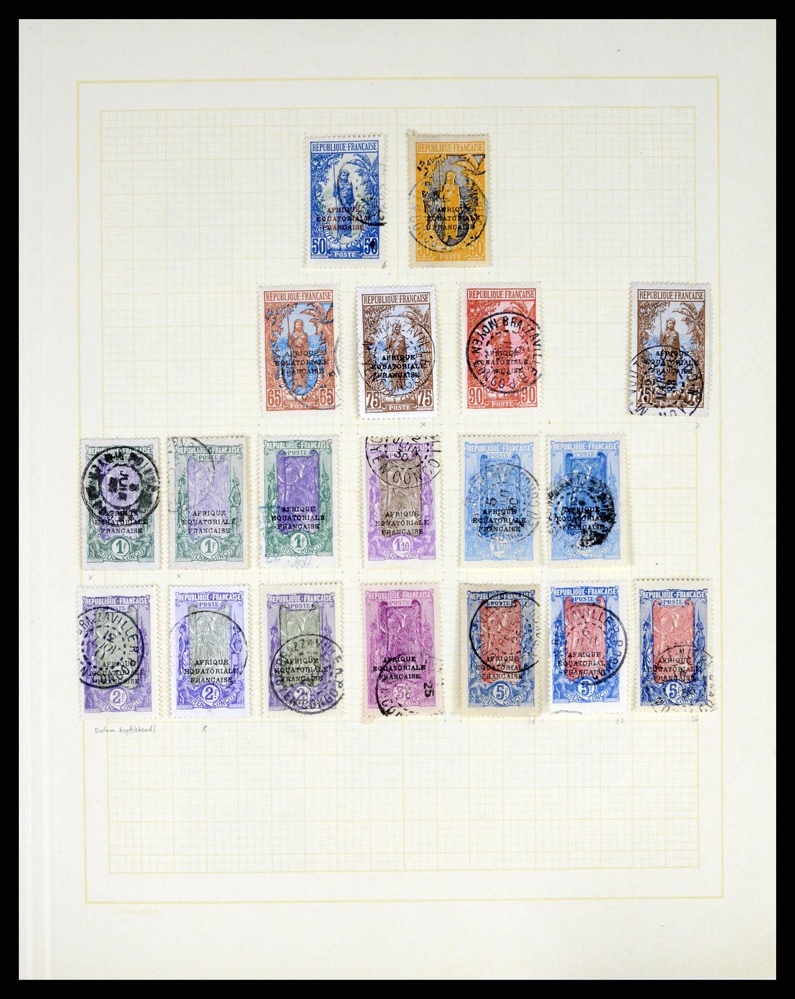 37590 210 - Postzegelverzameling 37590 Franse Kolonien 1849-1975.