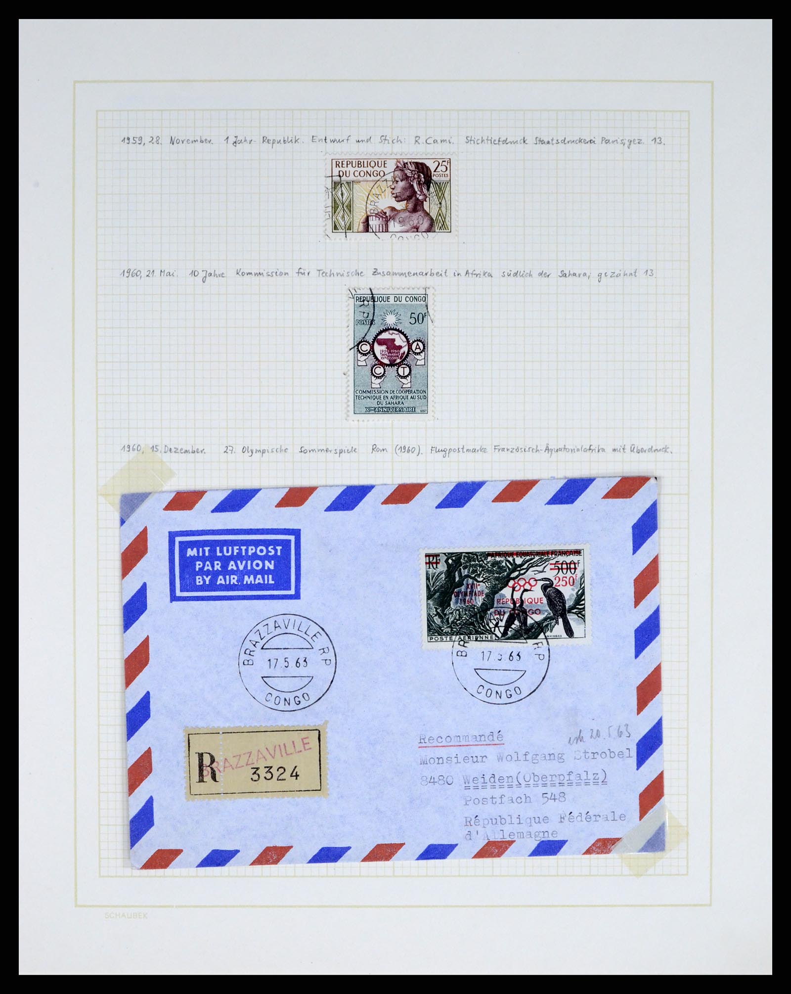 37590 213 - Postzegelverzameling 37590 Franse Kolonien 1849-1975.