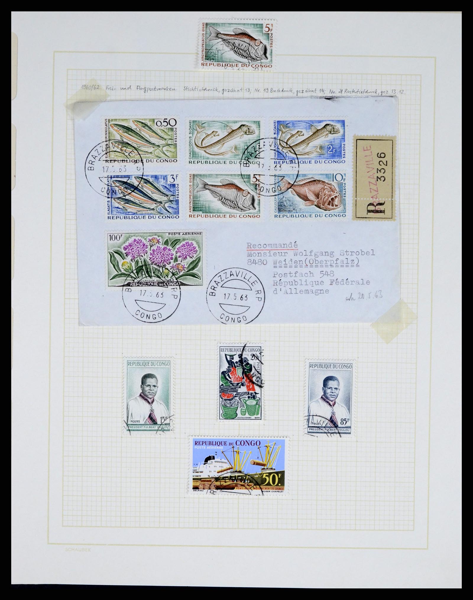 37590 216 - Postzegelverzameling 37590 Franse Kolonien 1849-1975.